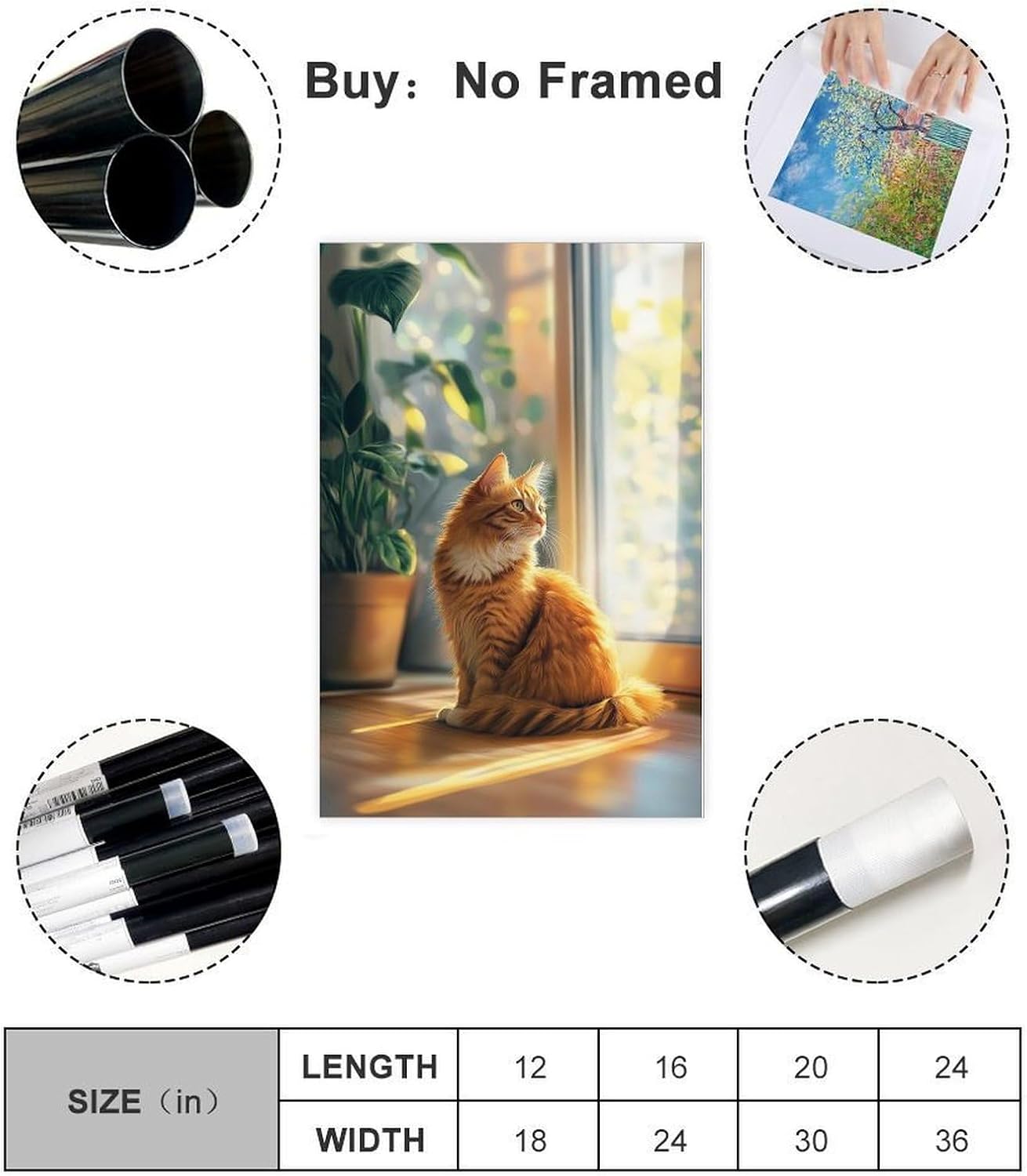 Custom Wall Art from Photo Personalized Canvas Pictures Customize Poster Personalized Picture Print with Your Photos for Home Wall Art Decor Keepsakes Unframed 18x12in