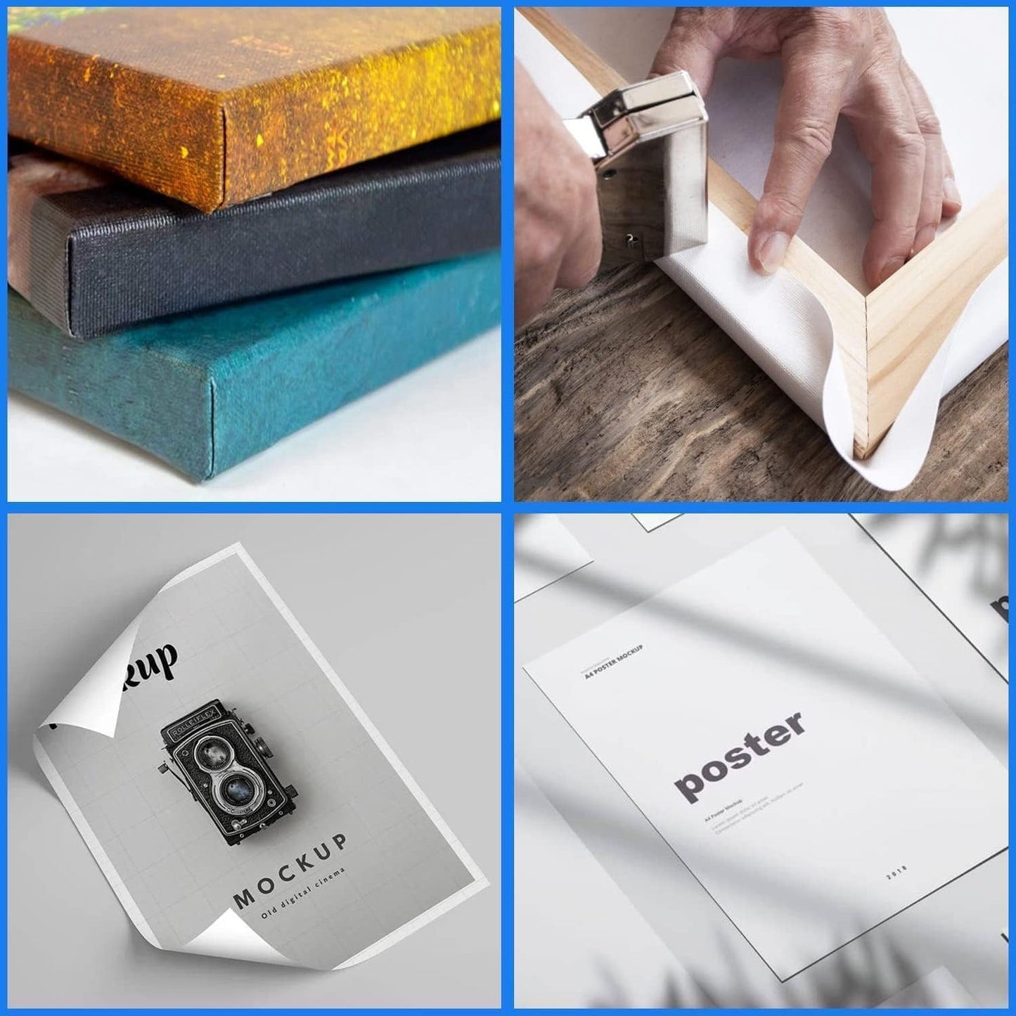 Halloween Witch Black Cat Wall Art,Magical Moon Witch on Roof with Black Cat at Night Scene Painting Haunting Dark Witches Canvas Print for Haunted House Party Decor Poster,24"x36" Framed