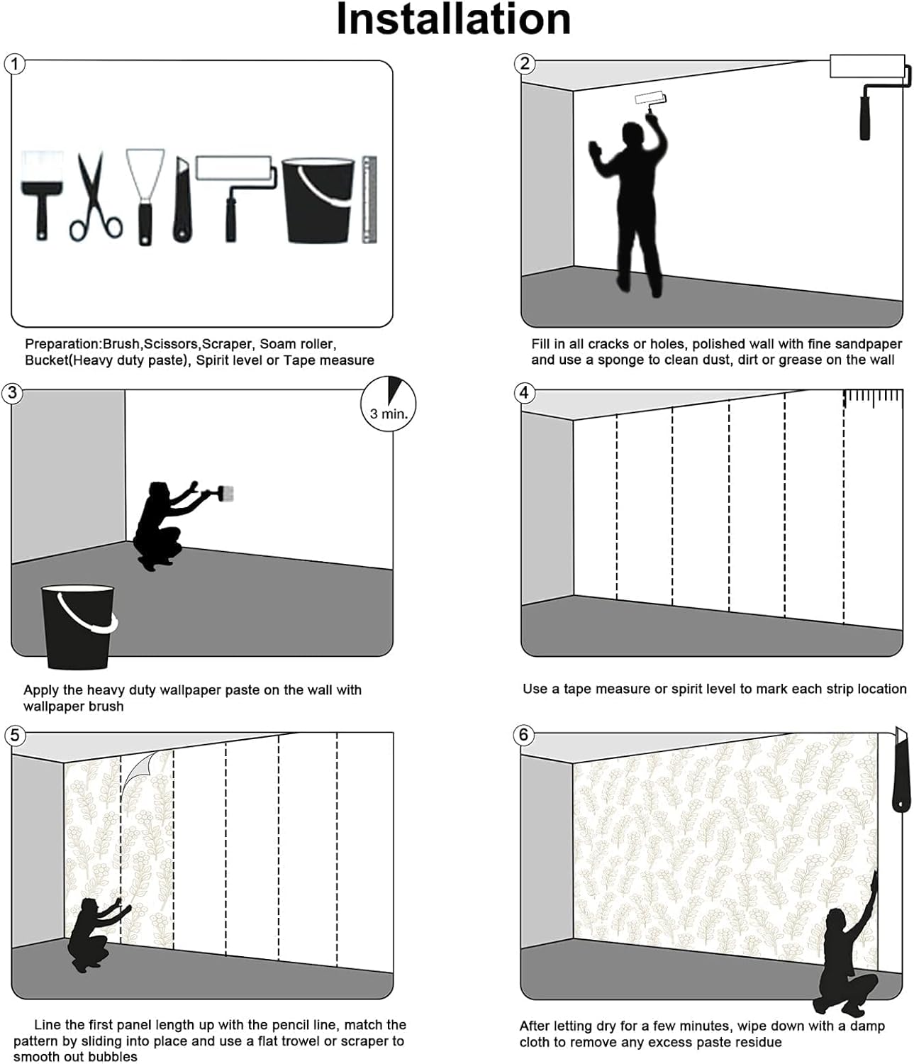 151''x105''Cascading Waterfalls in Forest Wall Mural Large Wallpaper Mural Wall Decor for Bedroom, Living Room, Kids Room(Not Self-Adhesive)