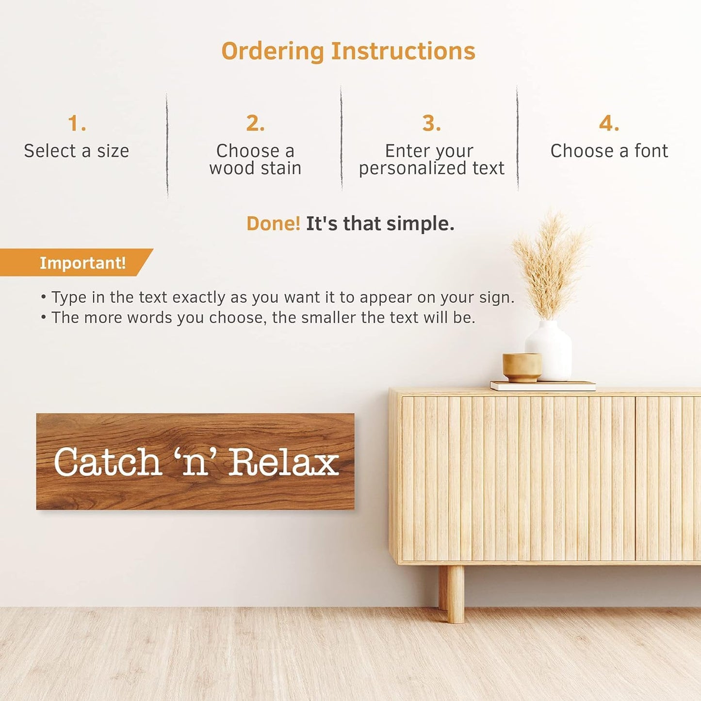 Custom Wood Signs Personalized | Farmhouse Decor | Personalized Signs | Personalized Rustic Wood Signs | Father's Day Gift | Custom Sign | Ready to Hang! (12x20 Inches)