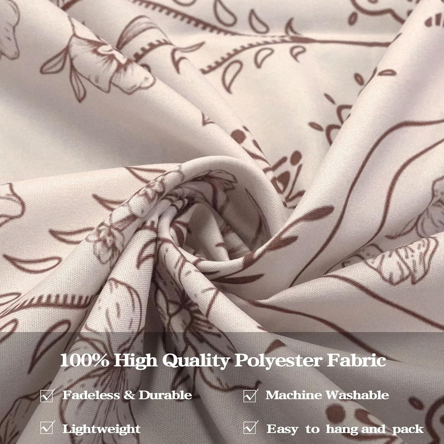 Fowocu Boho Floral Mandala Tapestry for Bedroom Aesthetic Bohemian Flower Wall Tapestry Beige Hippie Indian Small Tapestries Wall Hanging for Living Room Dorm Decor 48 x 36 Inch