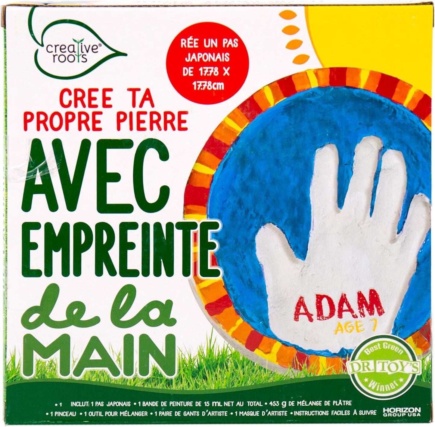 Creative Roots Create Your Own Handprint Stone by Horizon Group USA