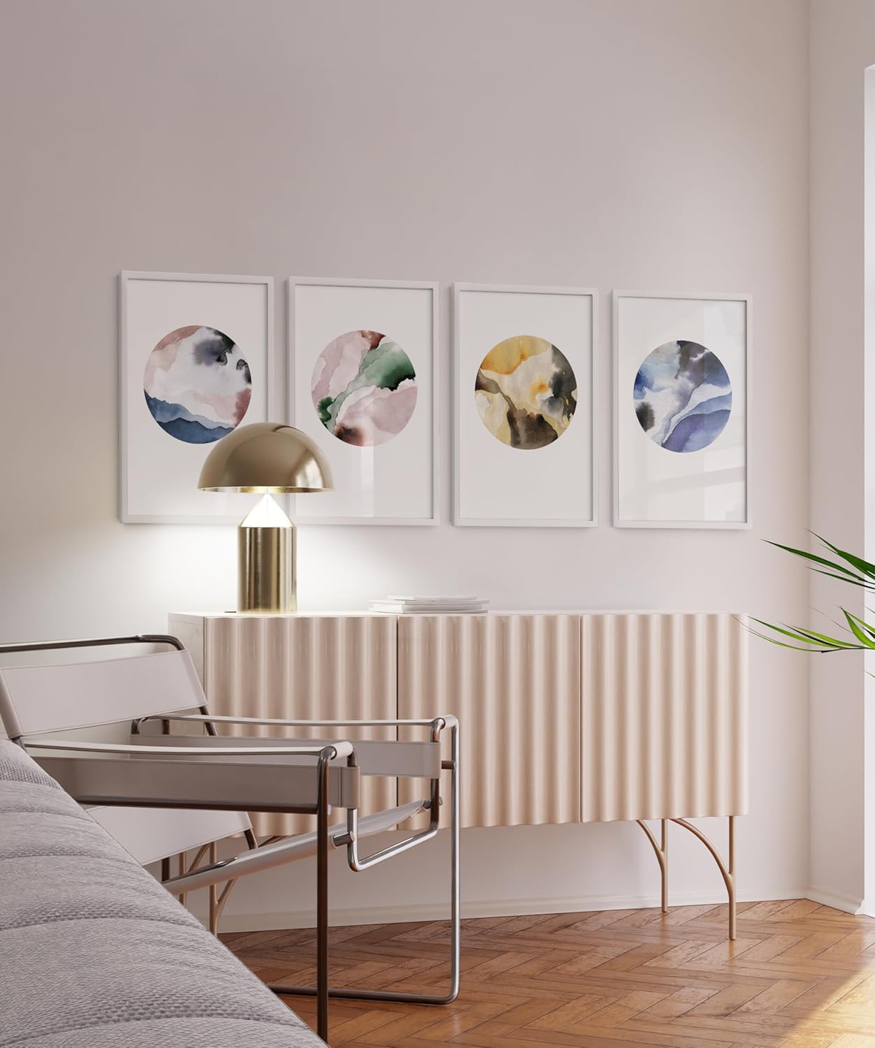 HAUS AND HUES 20x30 White Metal Picture Frames - Features Premium Aluminum, Vertical & Horizontal Hang, Shatterproof Plexiglass - Perfect for Home, Room, Office (20x30 in, White, Set of 4)