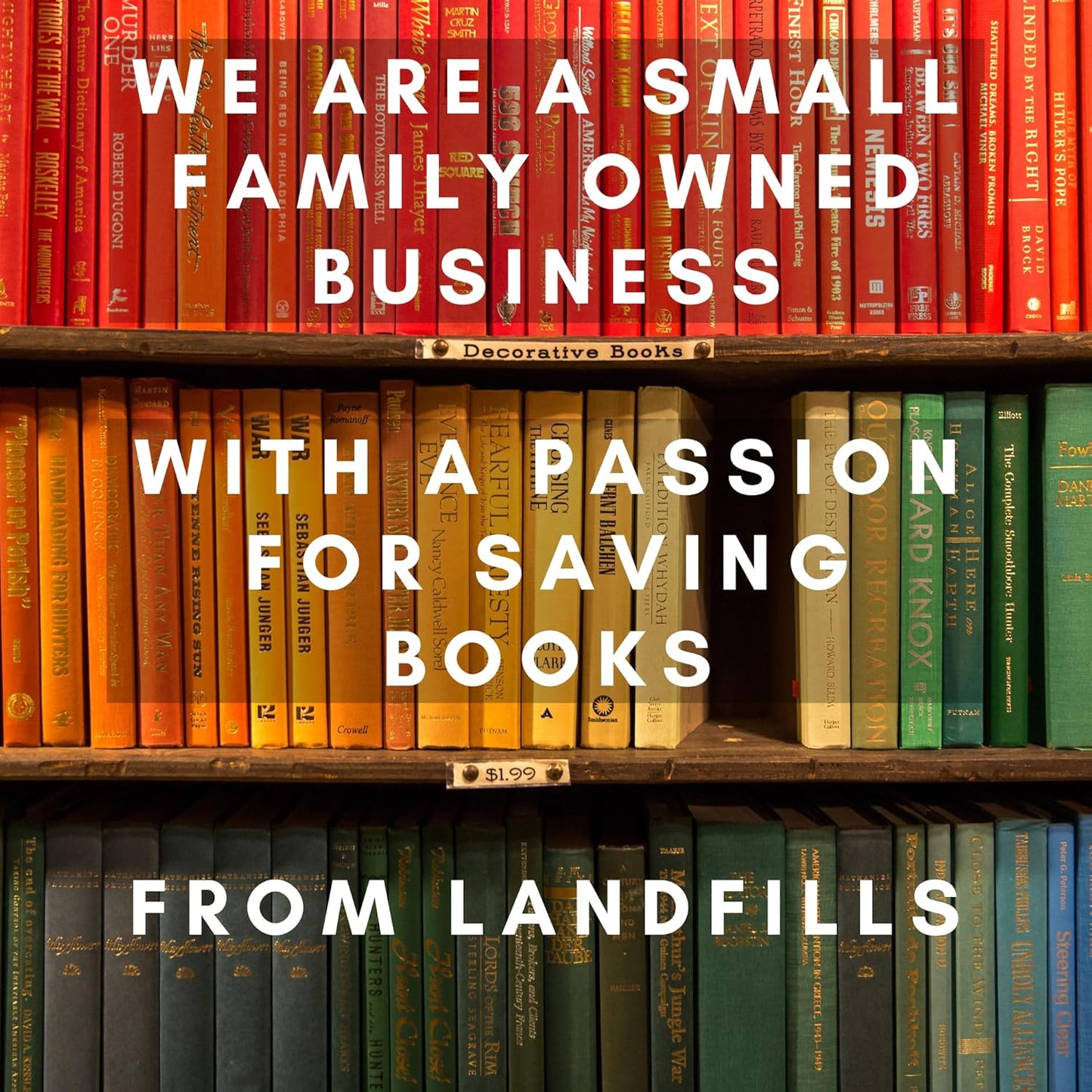 Curated Decorative Books Hardcover Décor Books for Home Décor, Choose Color, Interior Design, Office, Wedding Display, Instant Library, or Staging (Half Foot, Gray)