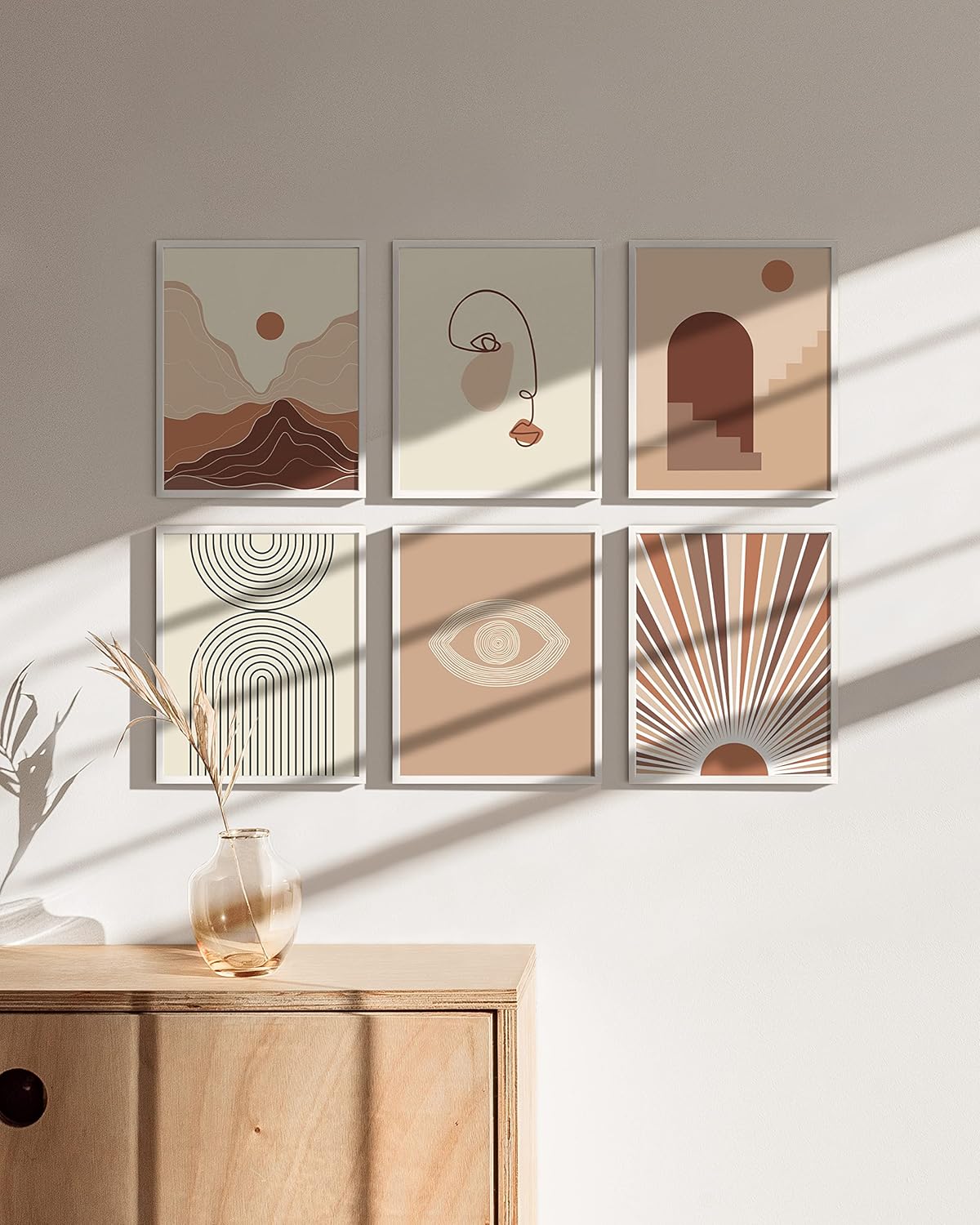 HAUS AND HUES 8x10 White Metal Picture Frames - Features Premium Aluminum, Vertical & Horizontal Hang, Shatterproof Plexiglass - Perfect for Home, Room, Office (8x10 in, White, Set of 25)