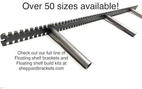 Floating Shelf Brackets - Sheppard Brackets - Easy Install - Heavy Duty (16 inch)