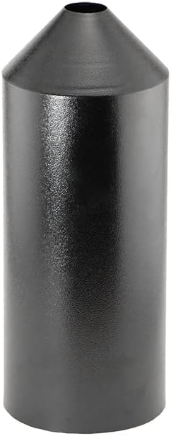 Set of 2 Audubon Torpedo Squirrel Baffles - Black Steel, 6" Diameter Each, Protect Bird Feeders on Poles