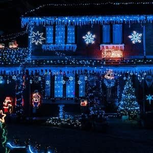 Dazzle Bright Fairy Lights Battery Operated, 20 FT 60 LED Silver Wire Waterproof Battery Operated String Lights, Christmas Decorations for Indoor Outdoor Bedroom Yard Decor, Blue