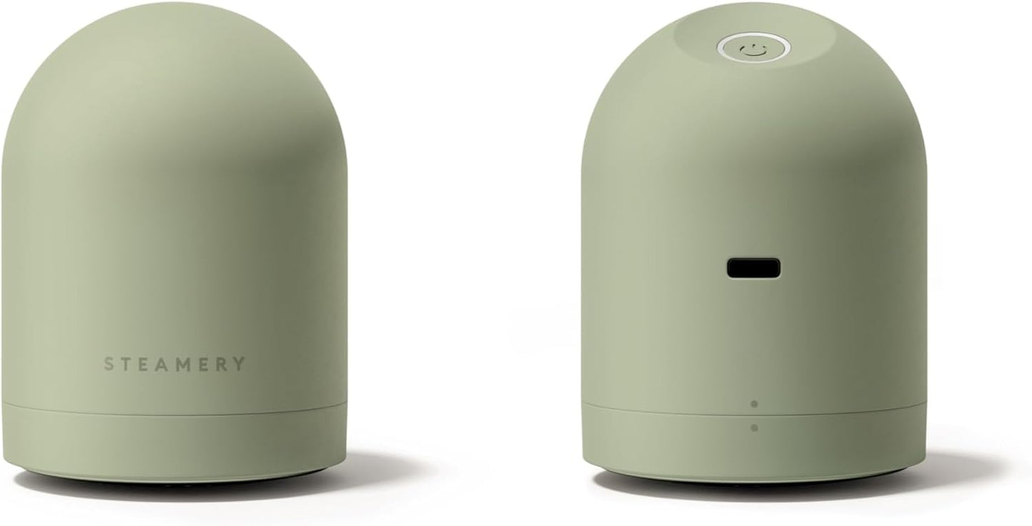 Steamery Fabric Shaver Pilo 2, Removes Lint and Pilling from Clothes and Textiles, Rechargeable Lint Remover with USB, Green