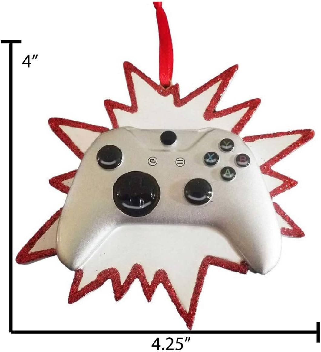 Elves Personalized Video Game Ornaments 2024 - Controller & Gamer Ornaments for Christmas Tree