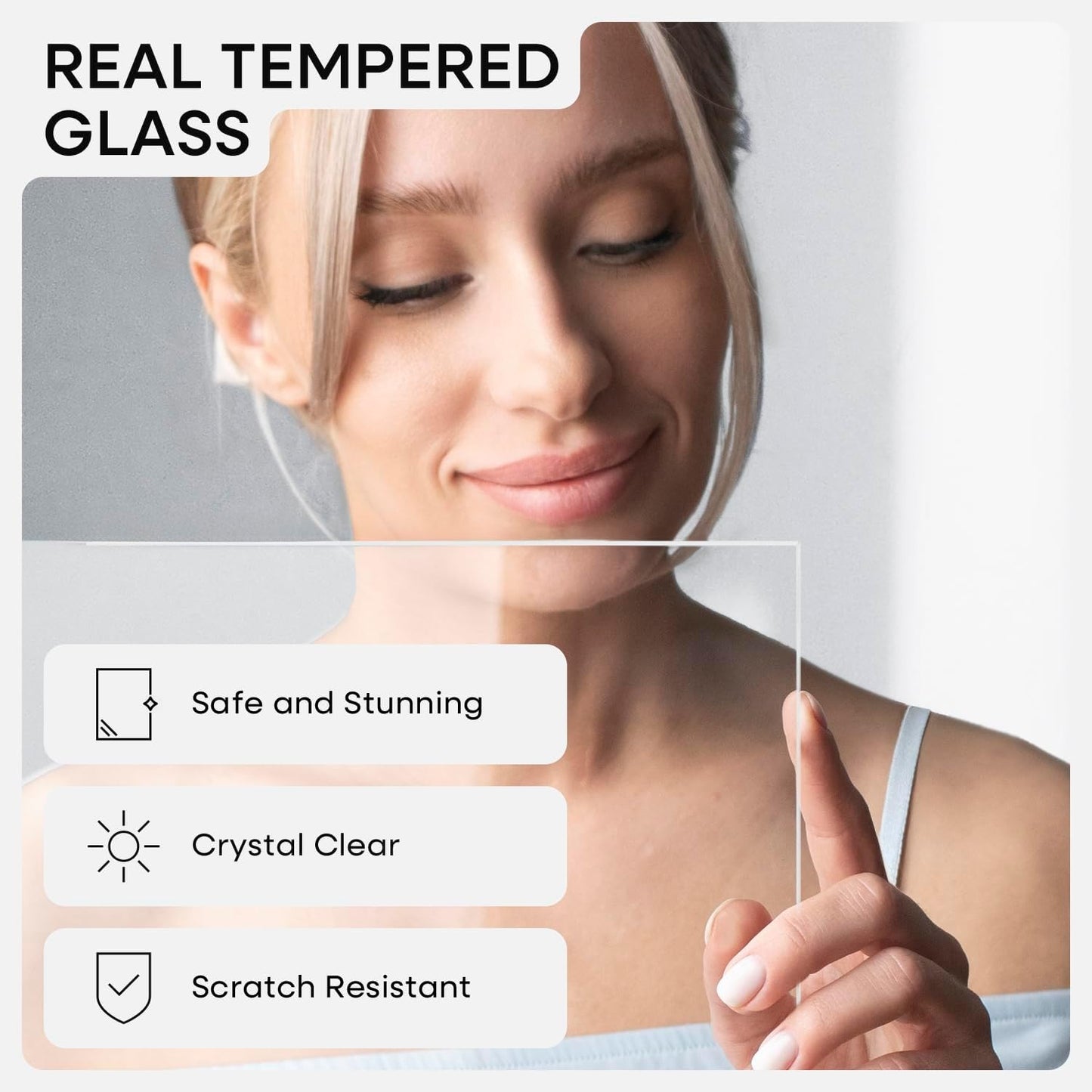 Homeforia 12x18 Frame White Wood, High End Oak 12x18 Poster Frame White with Mat 8.5x11 Print, 12 x 18 Wooden Picture Frames Matted to 8.5 by 11 Photo, 18x12 Frames, Tempered Glass, Wall Kit, Set of 1