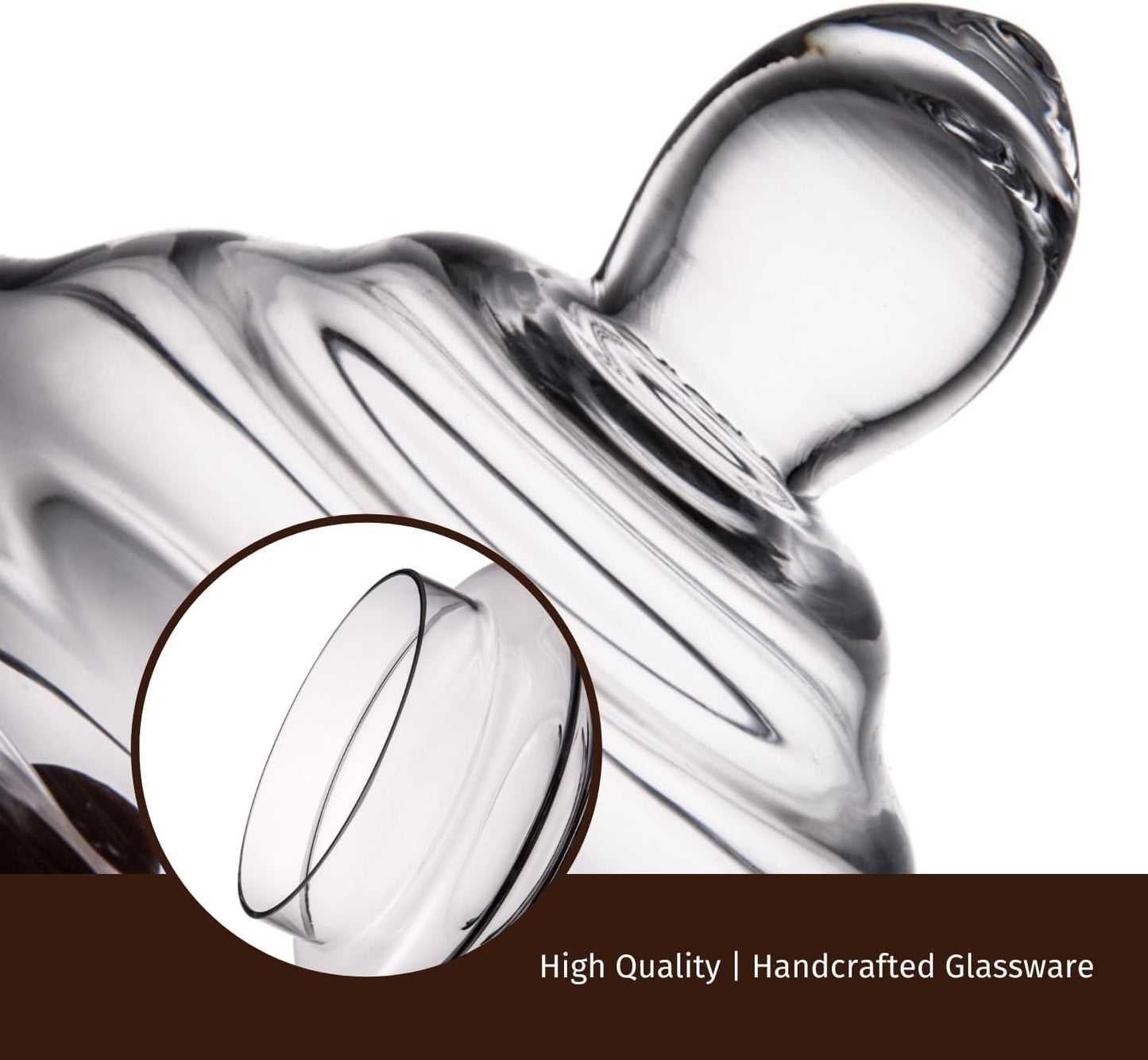 Diamond Star Clear Glass Apothecary Jar Decorative Candy Buffet Jars Elegant Glass Storage Containers (Height: 10" Body: 6")