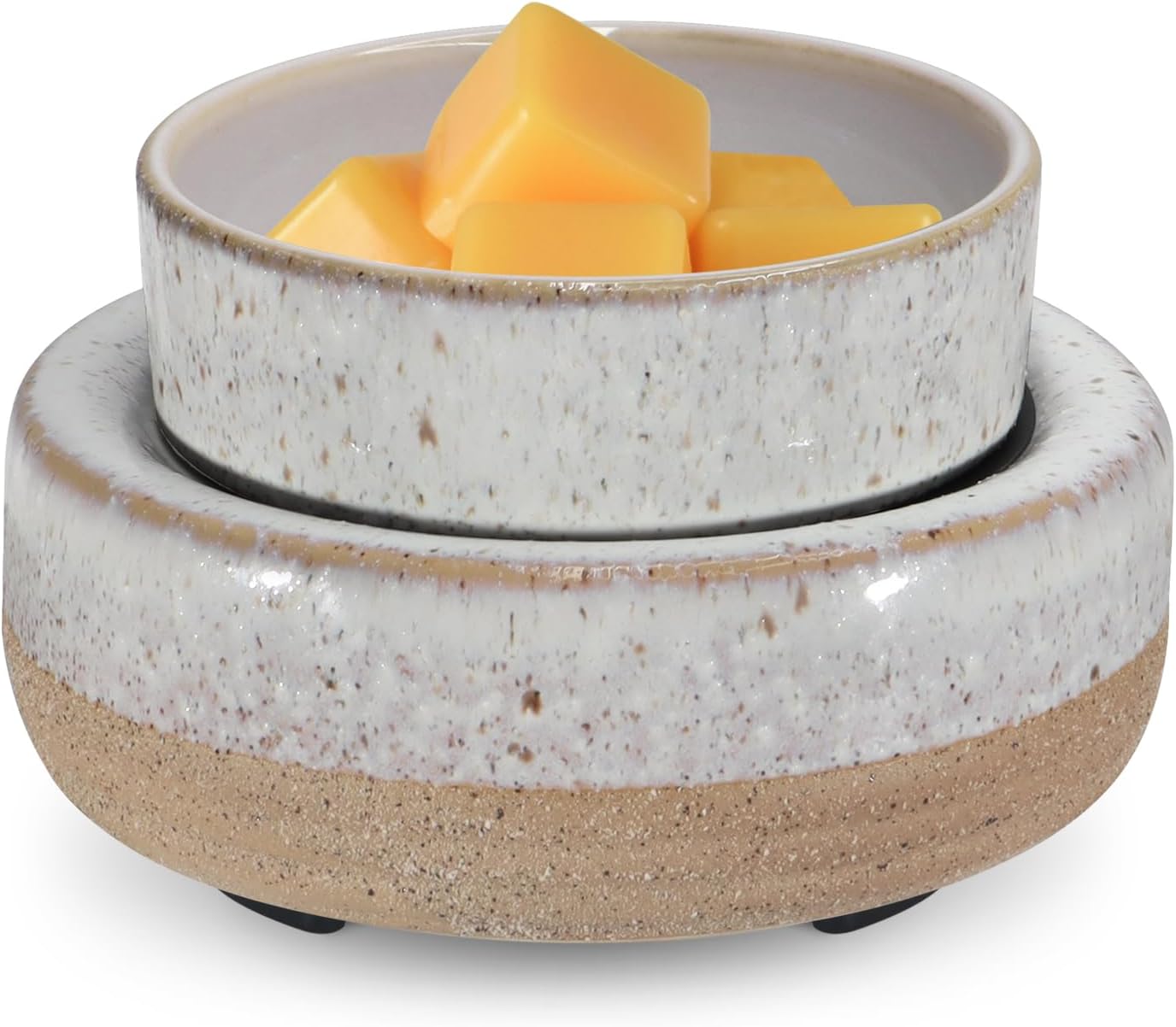 Wax Melt Warmer, Ceramic Candle Melter Melting Wax 3-in-1 Oil Burner Electric Fits Yankee Large Jar, Scented Candle Holder for Home Decor Gifts for Mom Grandma Women Girls