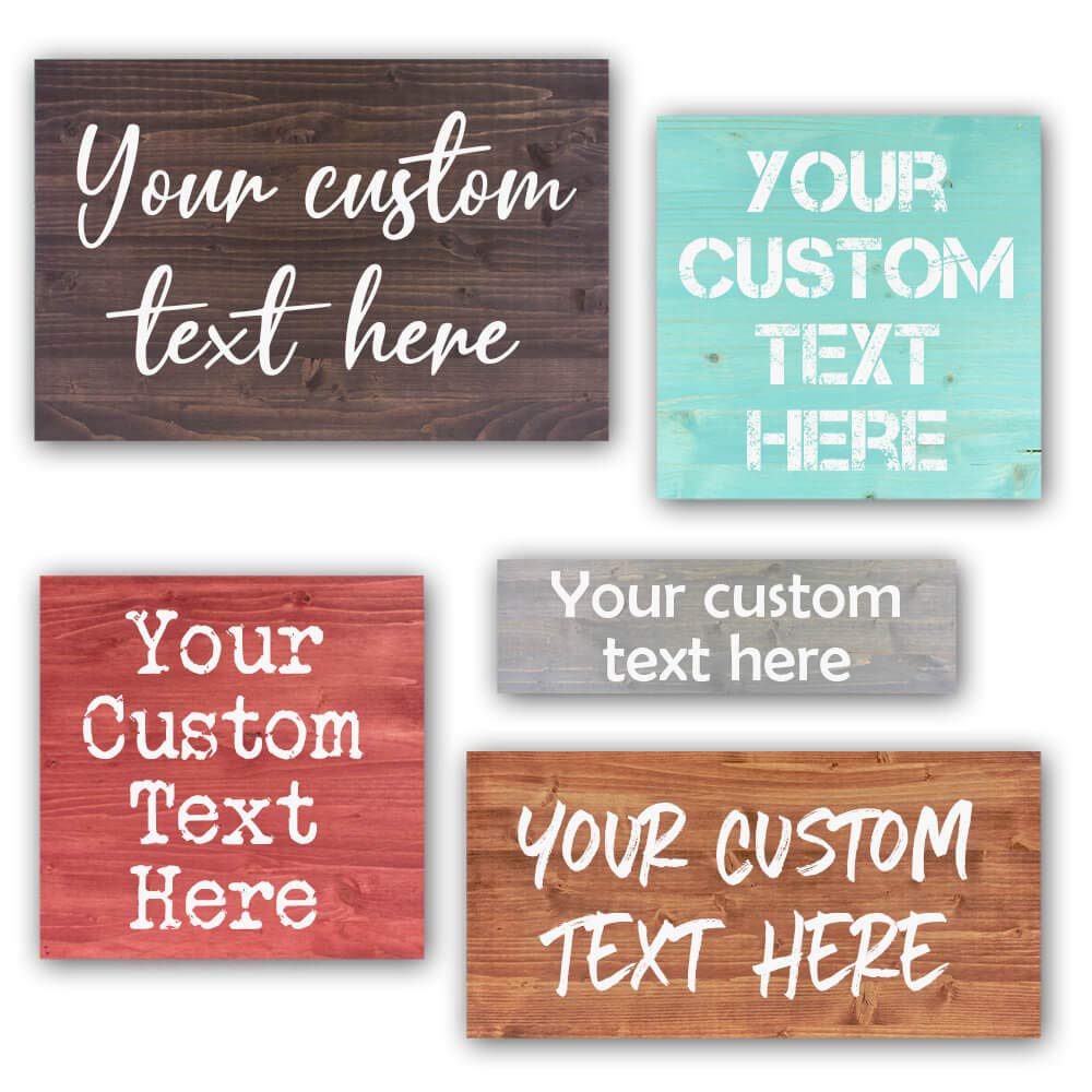 Custom Wood Signs Personalized | Farmhouse Decor | Personalized Signs | Personalized Rustic Wood Signs | Father's Day Gift | Custom Sign | Ready to Hang! (5.5x18 Inches)