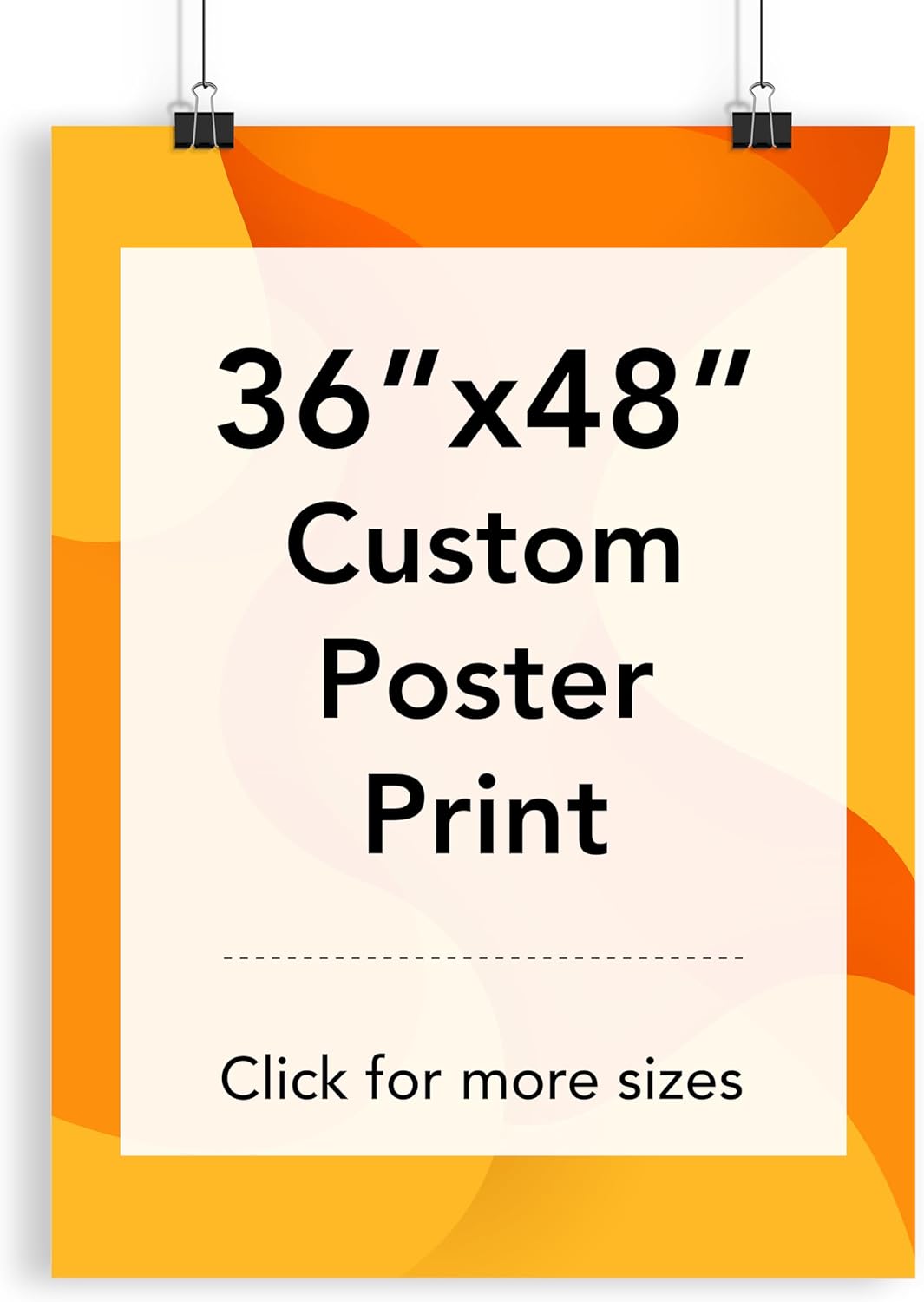 Custom Poster Print, 36x48, Upload Any Photos/Images, Personalized Photo Prints, DIY Your Own Poster, Photo to Poster Printing