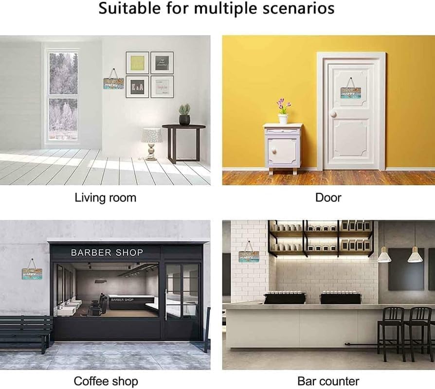 Farmhouse Stay Awhile Wood Sign, Entryway Sign Farmhous Wall Decor, Rustic Wall Art for Housewarming Gift (Stay Awhile) 6x16 Inch