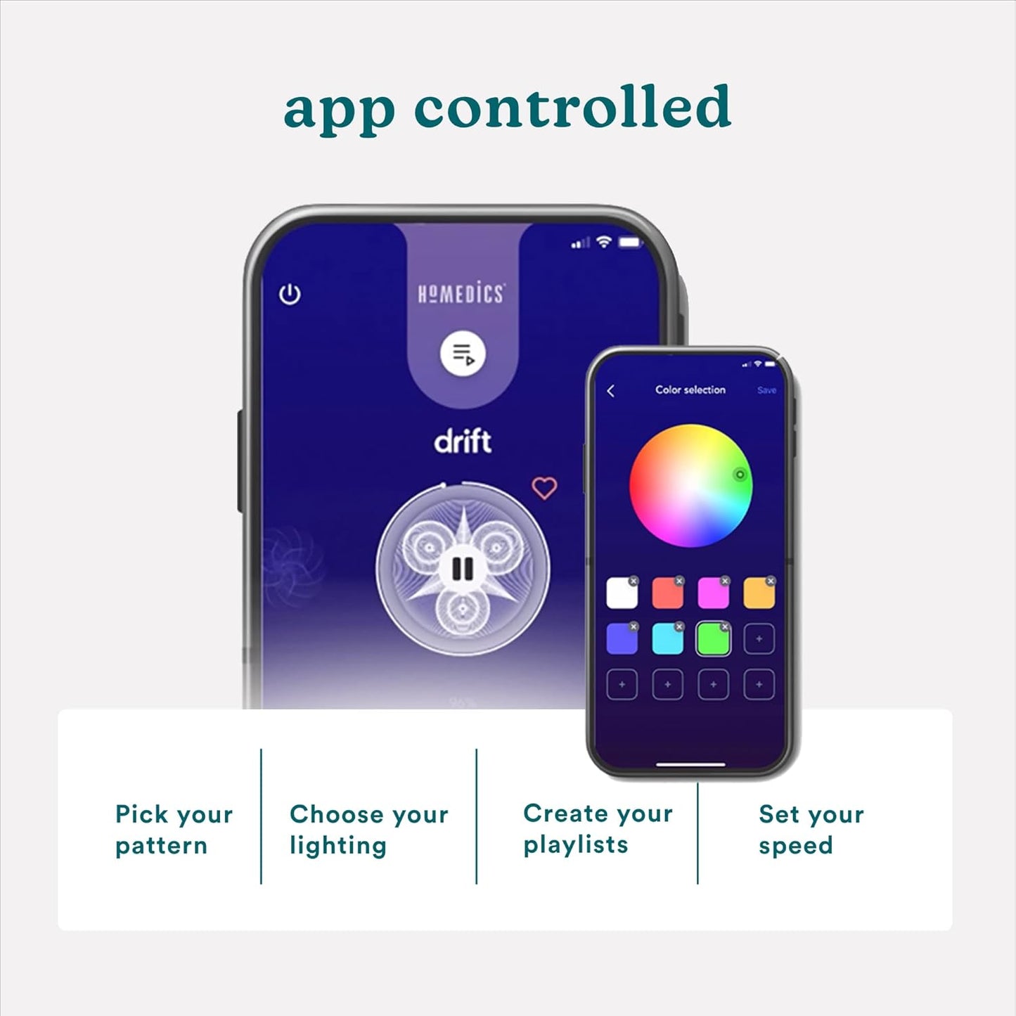 Homedics Drift Sandscape, Perpetual Motion Machine, Zen Garden, Meditation Accessories, Decorative Sandscape, Bluetooth, iOS, Android, by Homedics (21 Inch (Large), Cream)