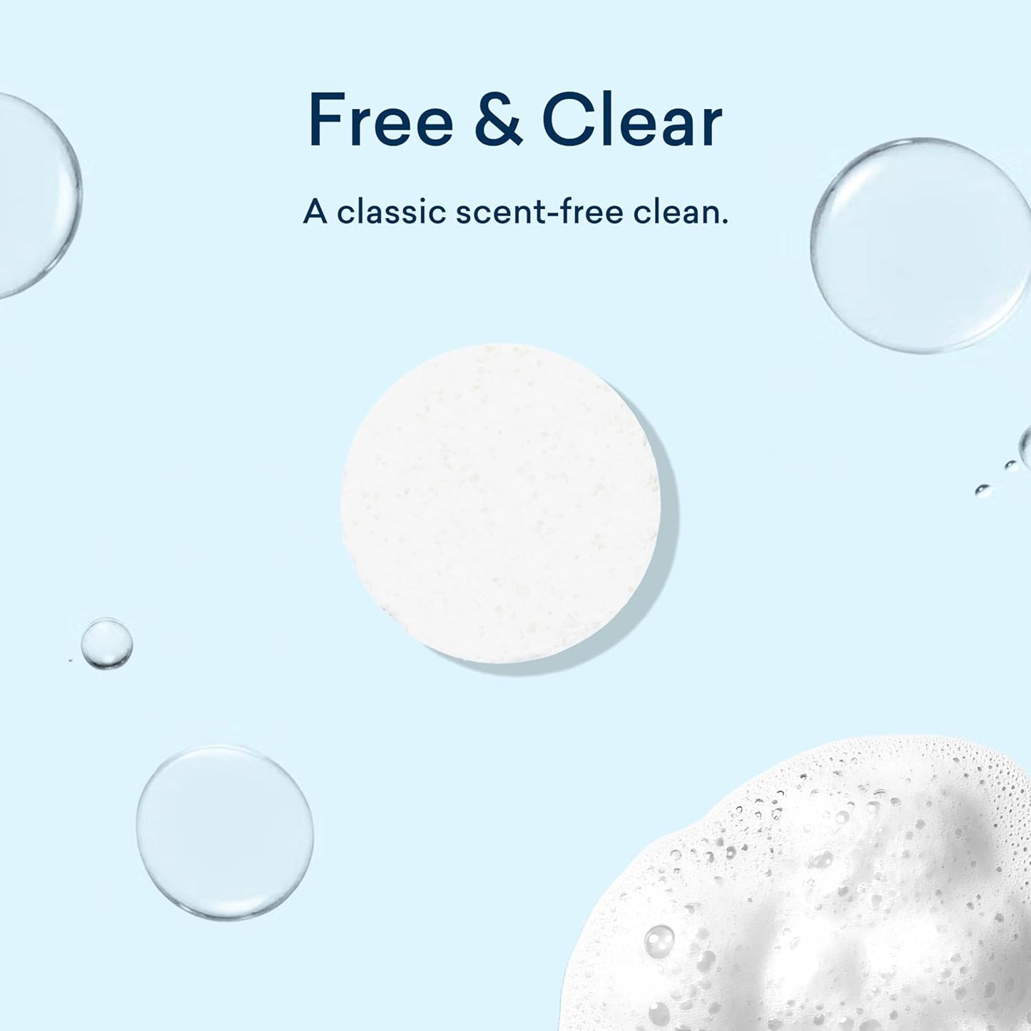 BLUELAND Laundry Detergent Tablets, Starter Set, 60 Count with Tin, Plastic-Free Eco-Friendly Pods, Sheets, Liquid Alternative - Fragrance Free and Clear, Natural, Gentle