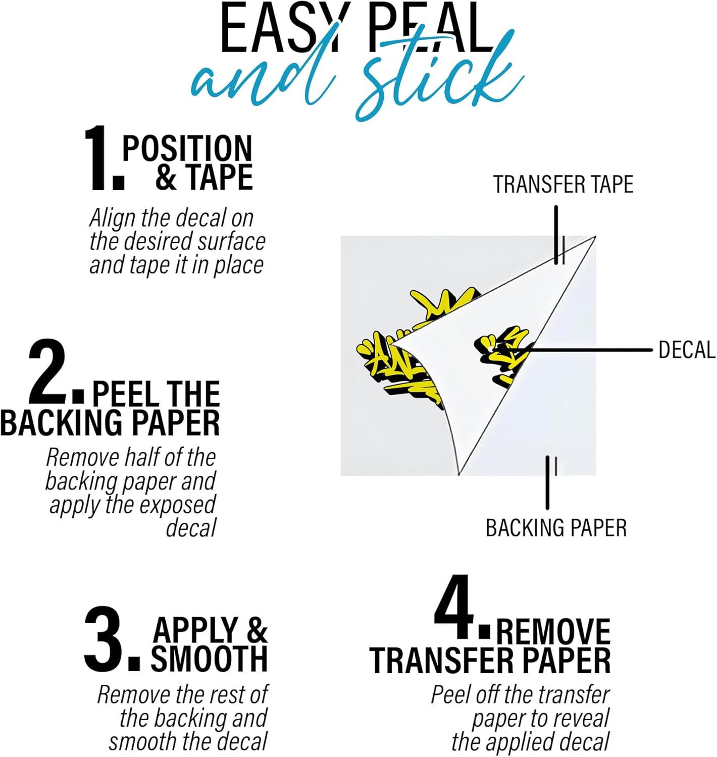 Custom Graffiti Name Wall Decal Personalized Graffiti Name Decal Graphics Large Vinyl Wall Decals for Home & Room Décor, Peel & Stick Wall Art for Kids & Teens Bedroom, Car, Vehicles