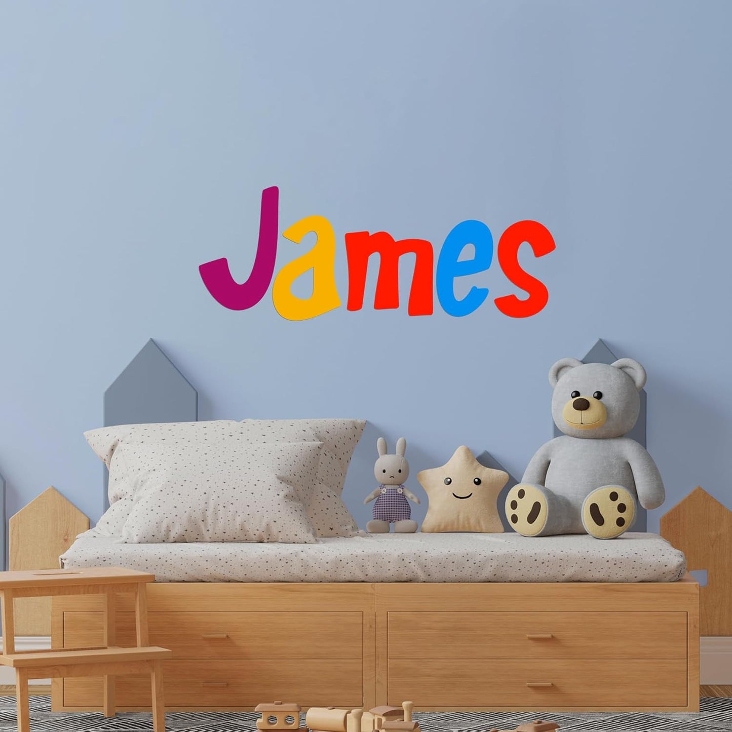 CRYPTONITE Personalize Your Name with Funny Font I Custom Wall Decal for Cute Room Decor I Custom Vinyl Lettering for Baby Nursery Decor I Stickers for Kids I Multiple Size Options (G. Kindergarten)