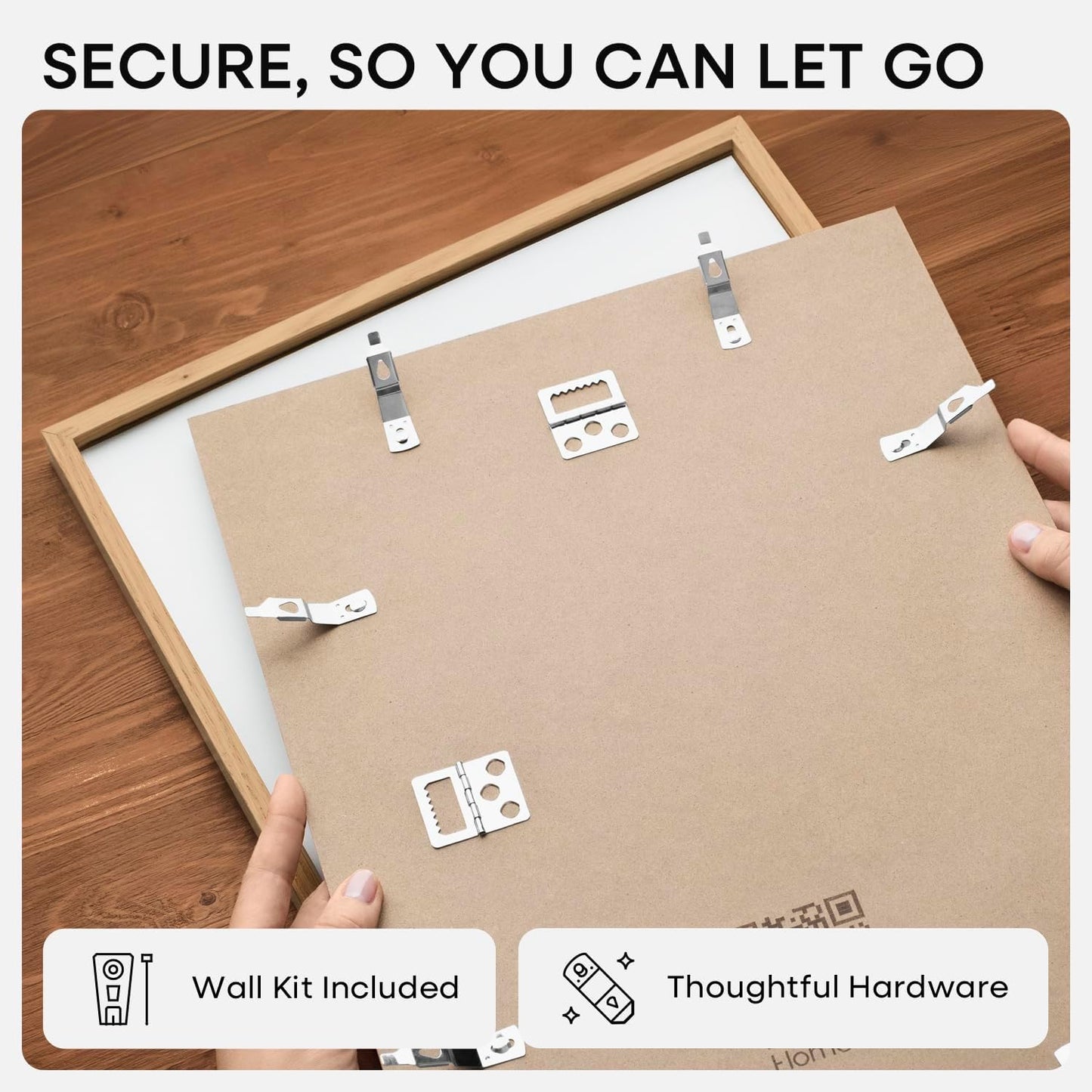 Homeforia 12x16 Wood Frame, High End Natural Oak 12x16 Light Wooden Picture Frame with Mat 9x12, 12 x 16 Poster Frames Matted to 9 by 12 Photo, 16x12 Hanging Frames, Tempered Glass, Wall Kit, Set of 1