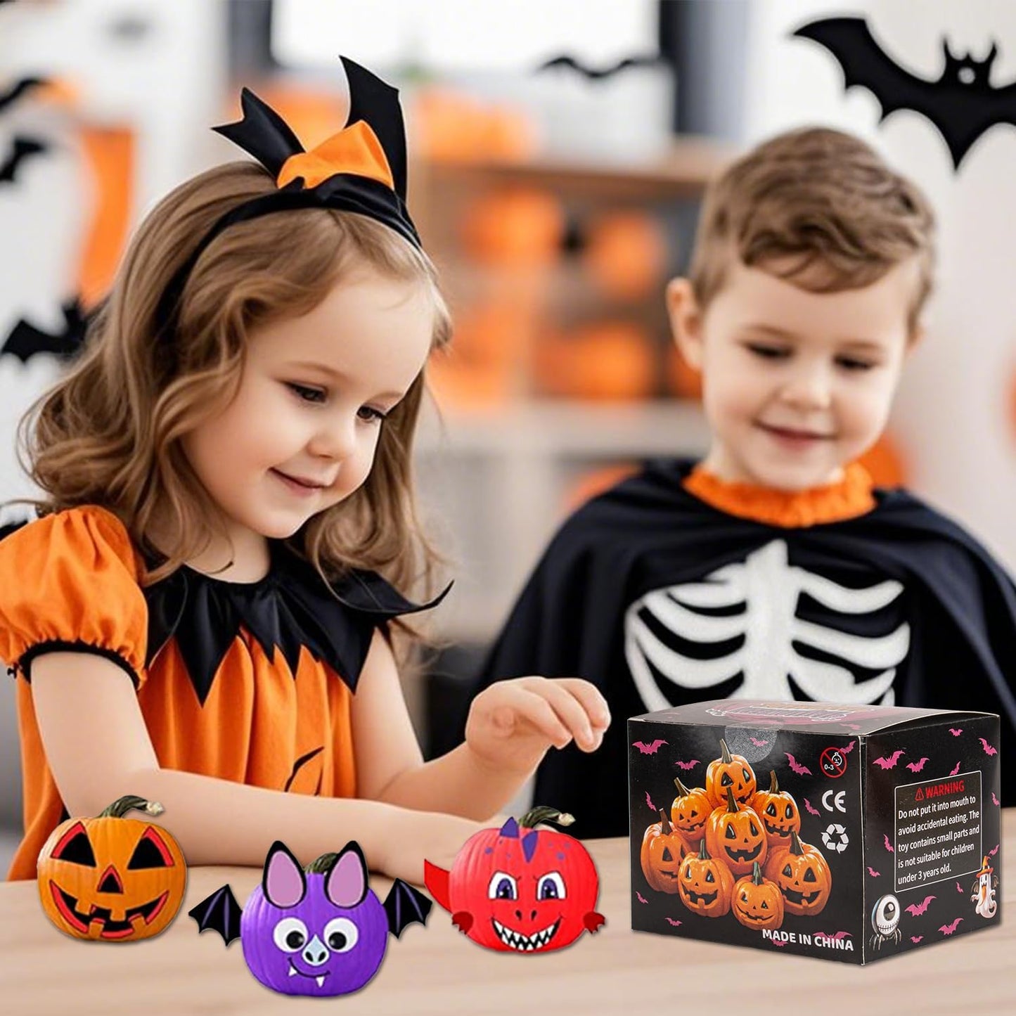 Halloween Pumpkin Air Dry Clay,Halloween Pumpkin DIY Crafts Kit, Arts and Craft Party Supplies,Creative Air Dry Clay Modeling Indoor Decorations