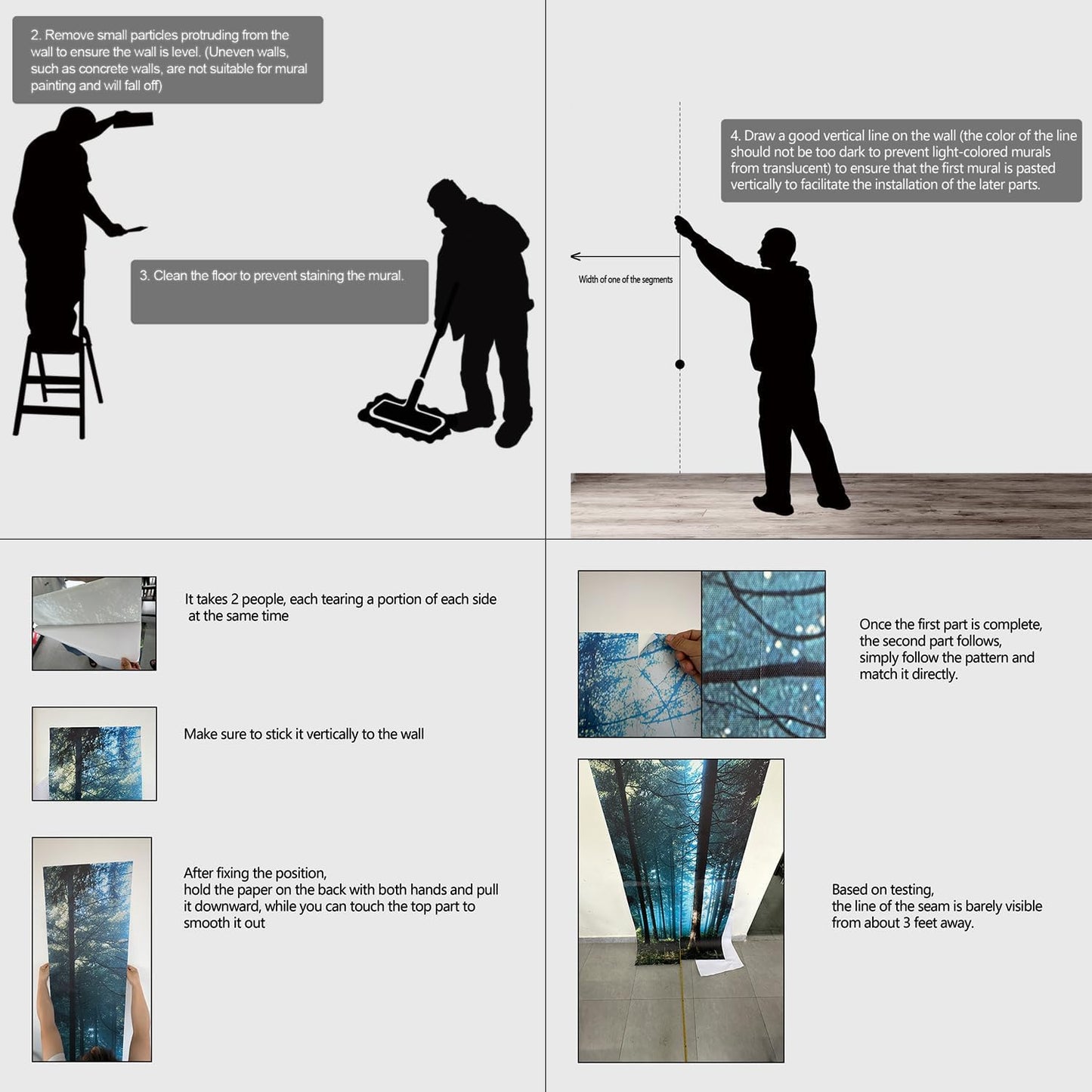 Gray Brooklyn Bridge at Night NYC Wall murals New York Peel and Stick Wallpaper for Bedroom Living Room - 58"x86"