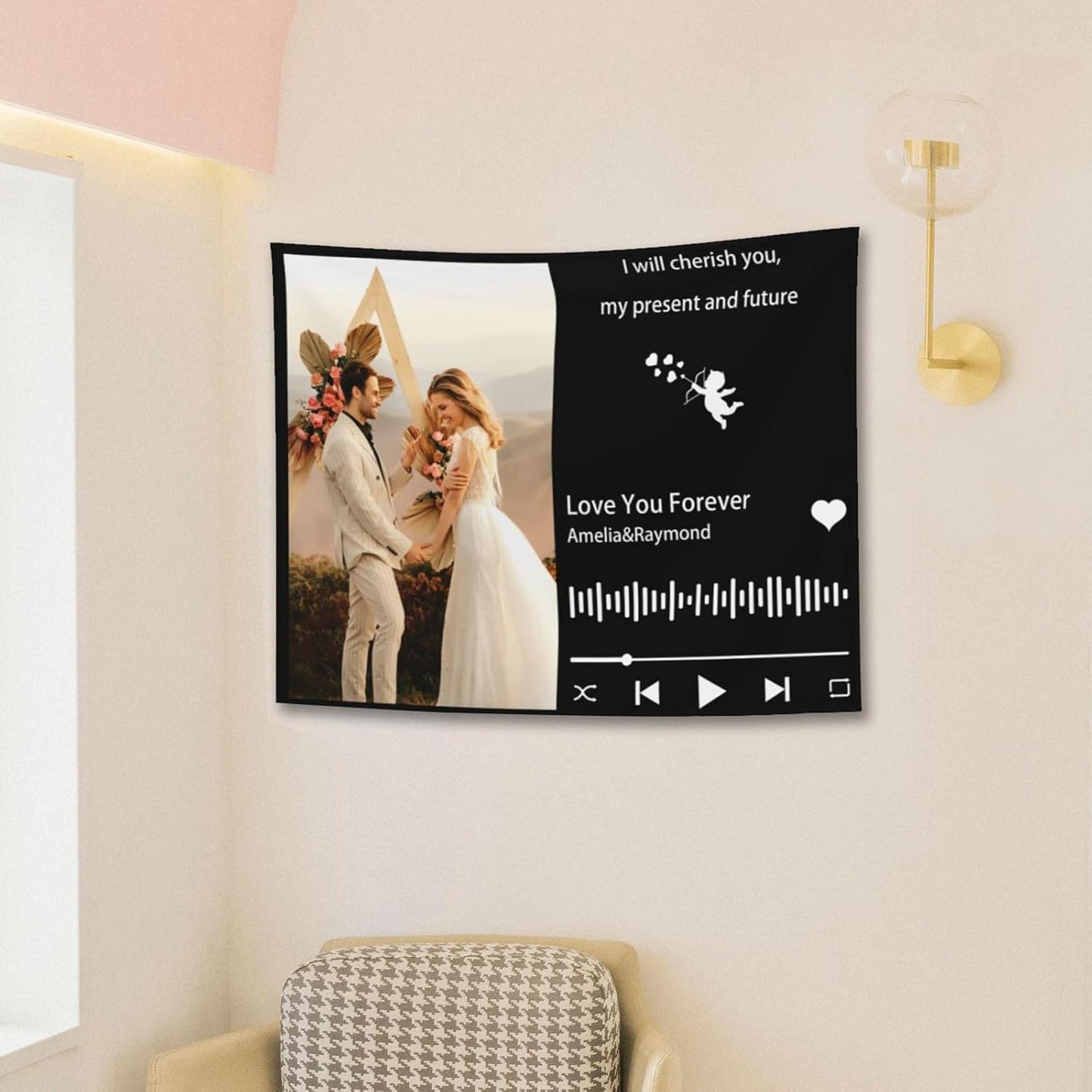 Custom Tapestry For Wall Bedroom Custom Backdrop Personalized Image Text Photo Customized Funny Tapestry Banners And Signs Song Horizontal Tapestrys