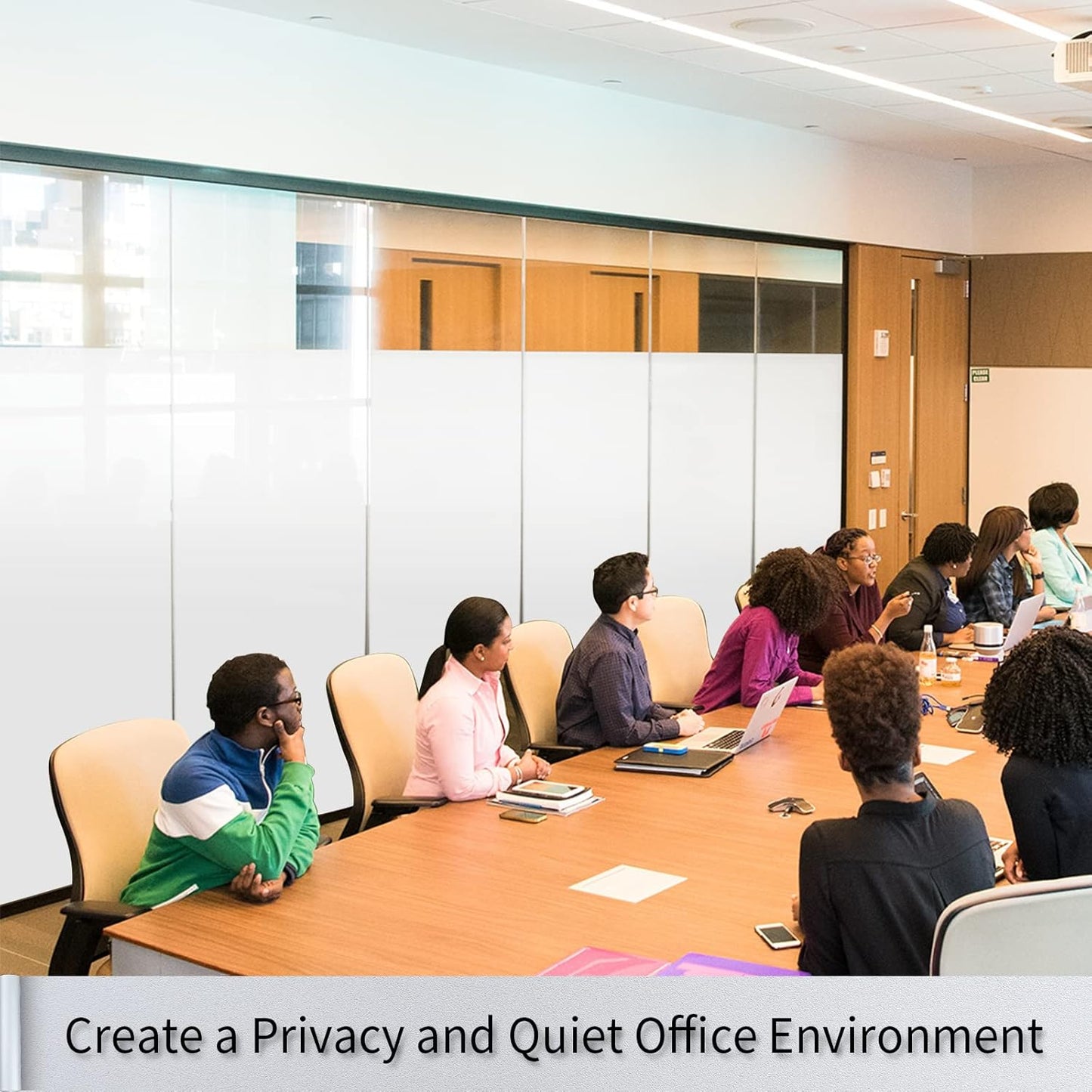 Frosted Glass Window Film with Tools,Reusable Window Privacy Film,Static Clings Window Film Kit for Home Bathroom and Office. (Pure, 29.6Inch×78.7Inch)