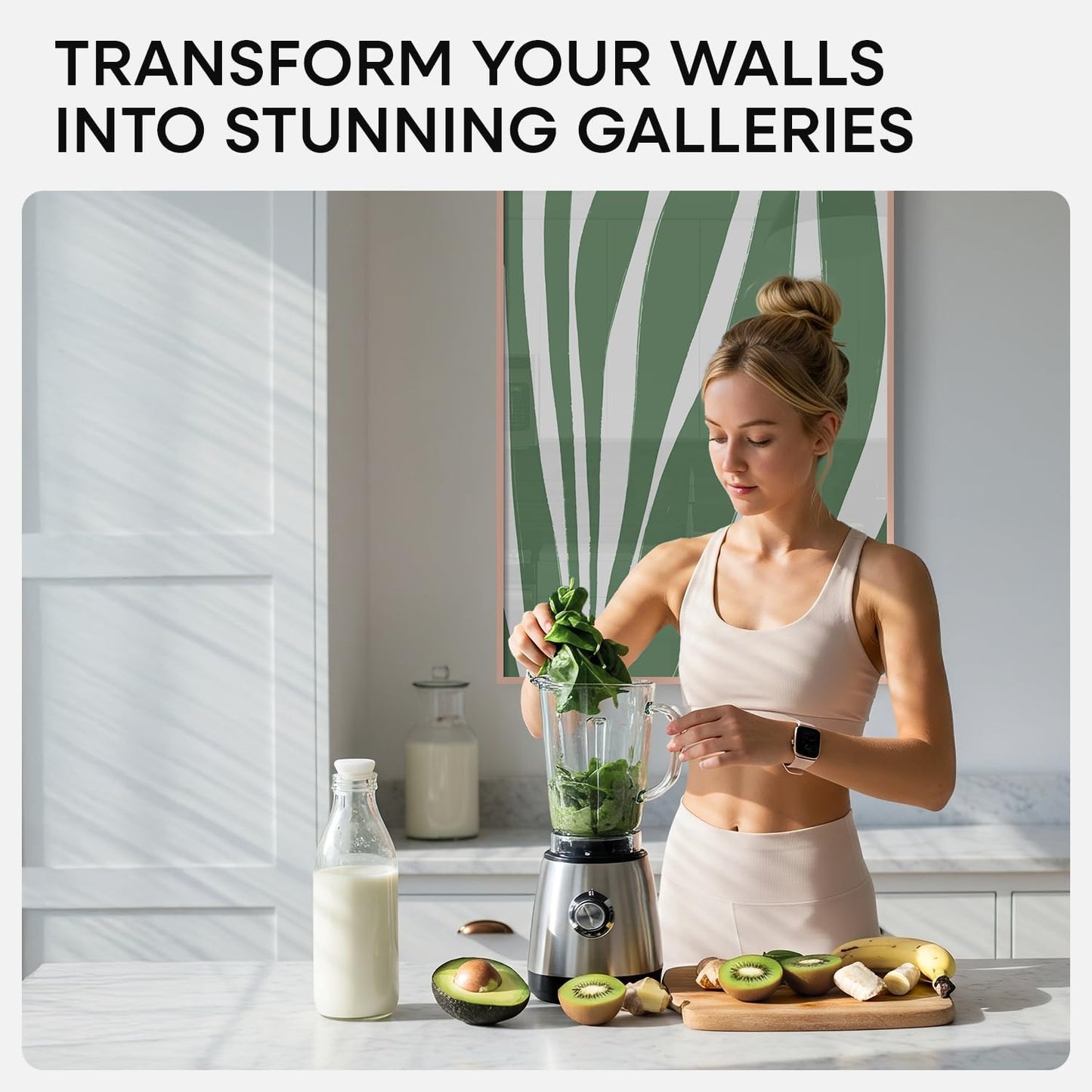 Homeforia 20x28 Frame Rose Gold, High End Metal 20x28 Poster Frames with Mat 14x22 inch Photo, 20 x 28 Rose Gold Picture Frame Matted to 14 by 22 Print, 28x20 Frame, Tempered Glass, Wall Kit, Set of 1