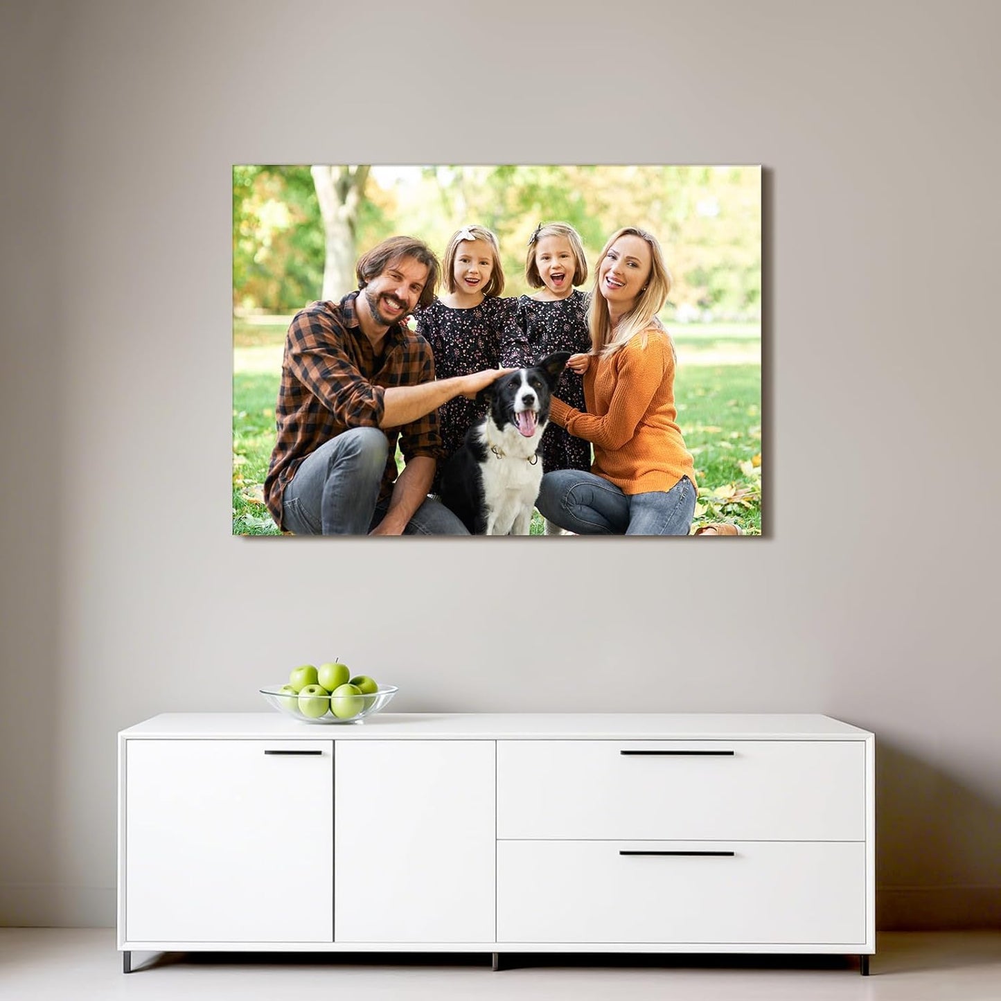 Custom Canvas Prints with Your Photos - Personalized Pictures Print, Customized Photo Gifts, Wall Art Poster Canvas Printing for Wedding, Family, Baby, Pets, Home Office Decor, Wrapped Frame 40x28