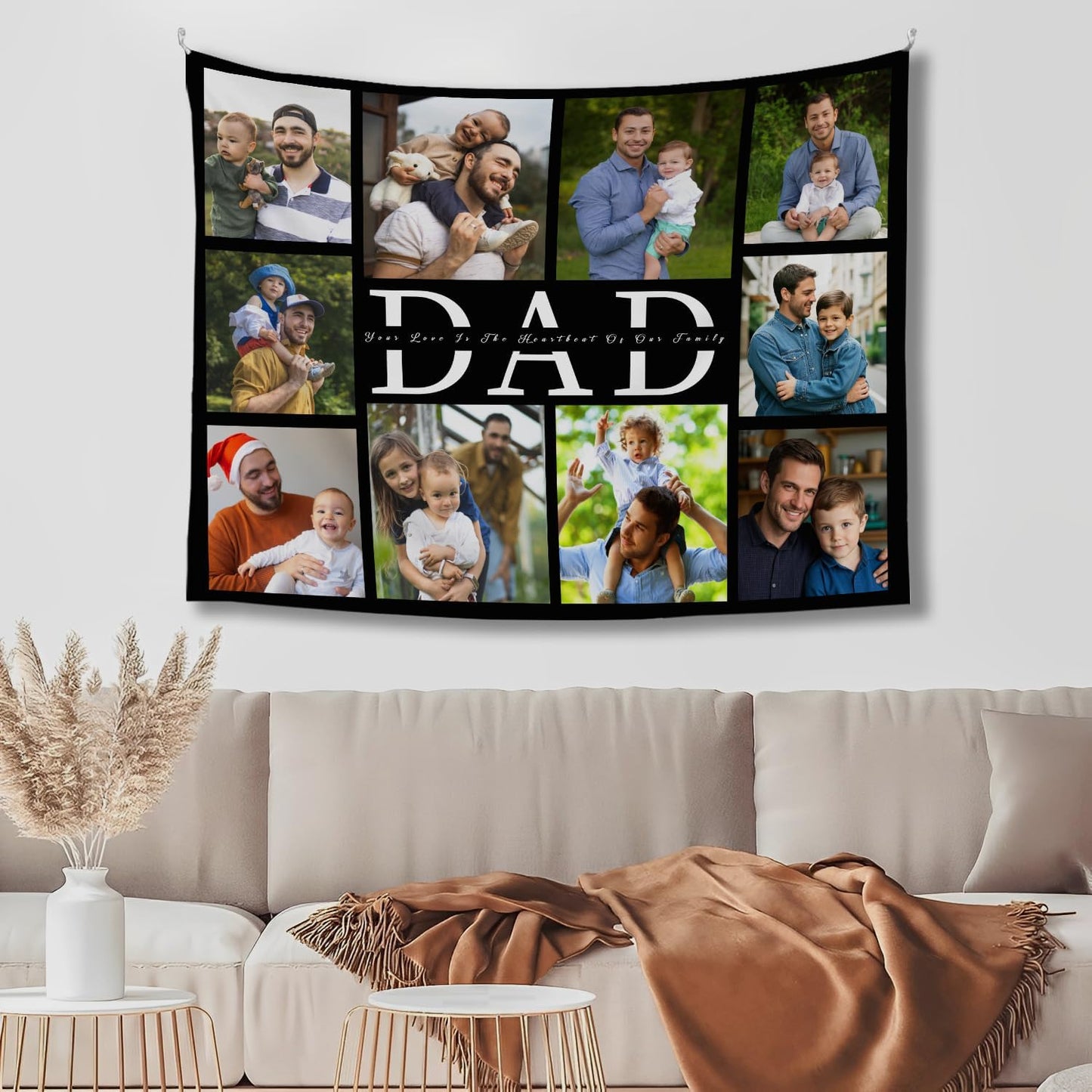 Custom Tapestry For Wall Bedroom Custom Backdrop Personalized Image Text Photo Customized Funny Tapestry Banners And Signs Dad's Day Horizontal Tapestrys