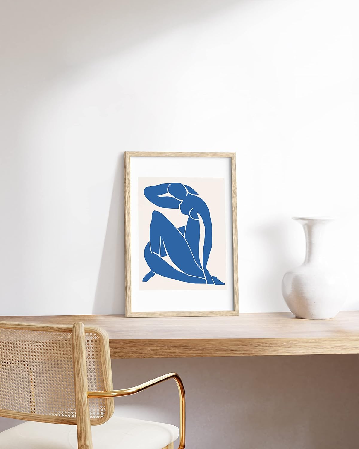 HAUS AND HUES 12 by 18 Picture Frame Set of 1-12 x 18 Poster Frame, 18x12 Light Wood Frame, 12x18 Frame, 12 x 18 Frame Natural Wood, 12 x 18 Picture Frame Wooden (Beige Frame)