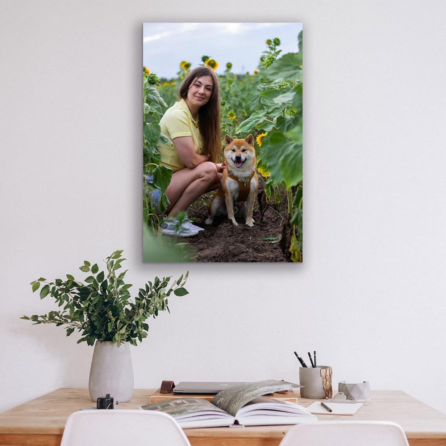 Custom Canvas Prints with Your Photos Custom Wall Art Personalized Canvas Pictures for Pet/Family Gifts for Mom/Men/Women (12'' W x 12'' H)
