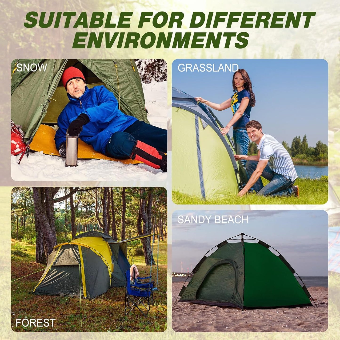 Hicarer 20 Pcs 20 Pcs 8'' Screw in Tent Stakes Heavy Duty Ground Metal Stakes for Inflatables with Hex Head Driver for Outdoor Camping Tent Inflatable Garden Decor (Black)