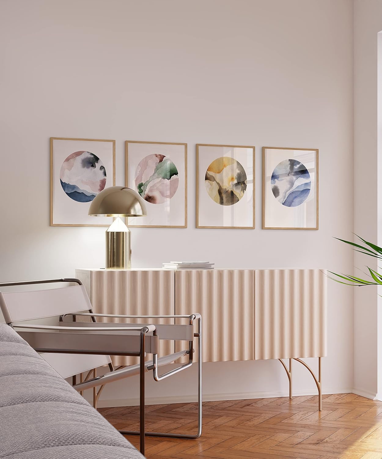 Haus and Hues 16"x20" Beige Oak Wood Picture Frame Set of 4 - 16x20 Wood Picture Frame, 16x20 Frames 4 Pack, 16x20 Poster Frame, 16x20 Frame Wood, 16 by 20 Picture Frames, Set of 4 Frames 16x20 Frame Only (Beige Oak)