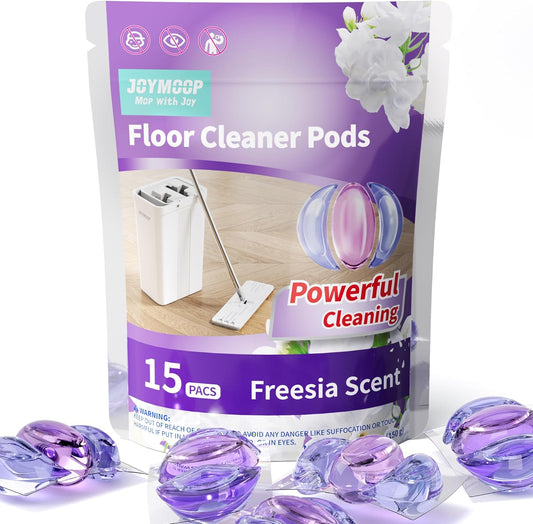 JOYMOOP Floor Cleaner for Mopping, 15 PCS Mopping Solution, Hardwood Floor Cleaner, Works Perfectly with Mop Bucket