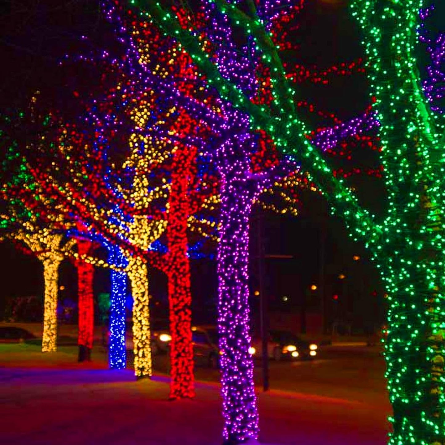 DAZZLE BRIGHT Christmas 300 LED String Lights, 100FT Connectable String Lights with 8 Lighting Modes, Xmas Vintage Decorations for Indoor Outdoor Party Supplies Yard Garden Decor (Green)