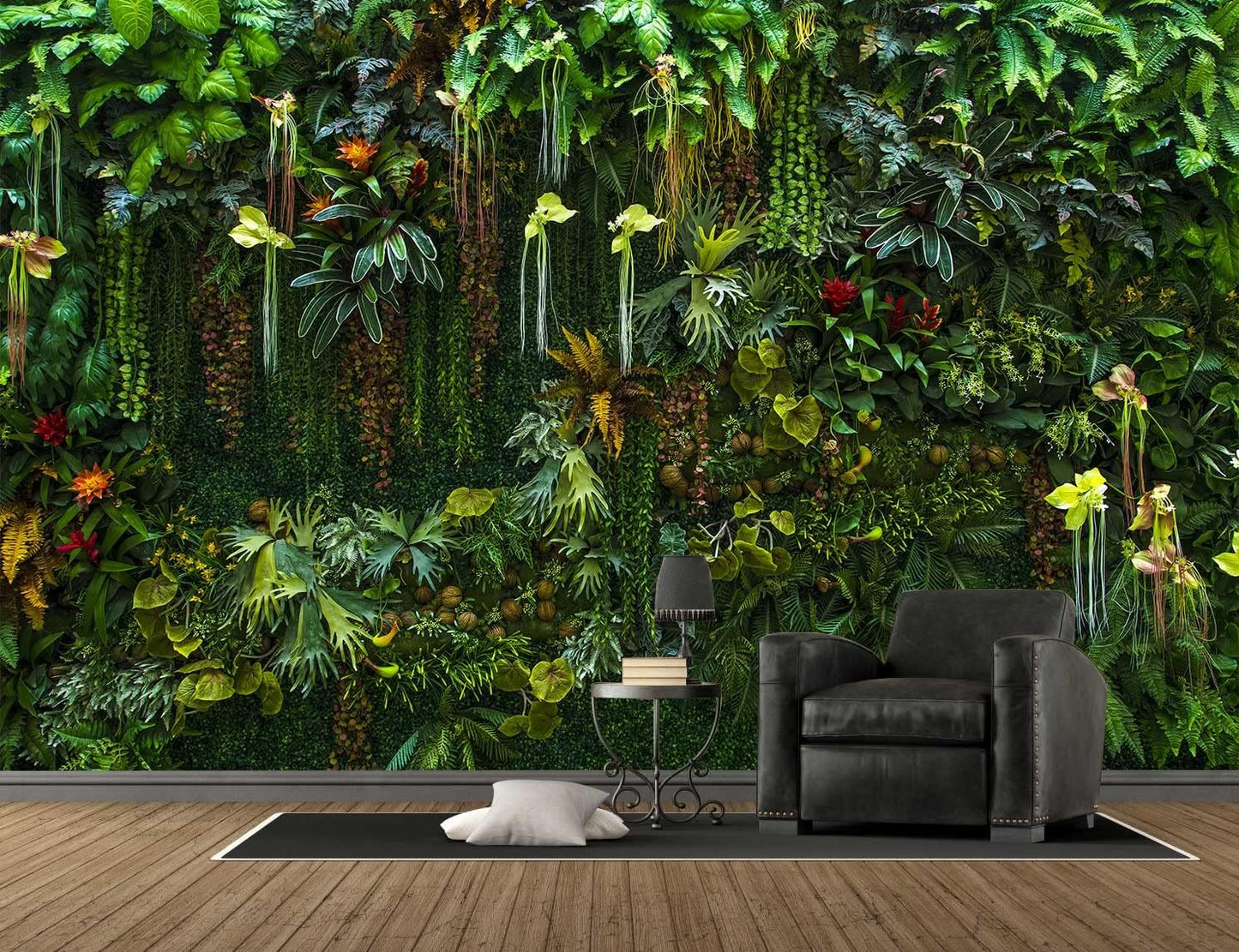 Green Wallpaper Banana Leaf Floral Mural Wallpaper for Bedroom Living Room TV Background Sofa Wall (not self-Adhesive)