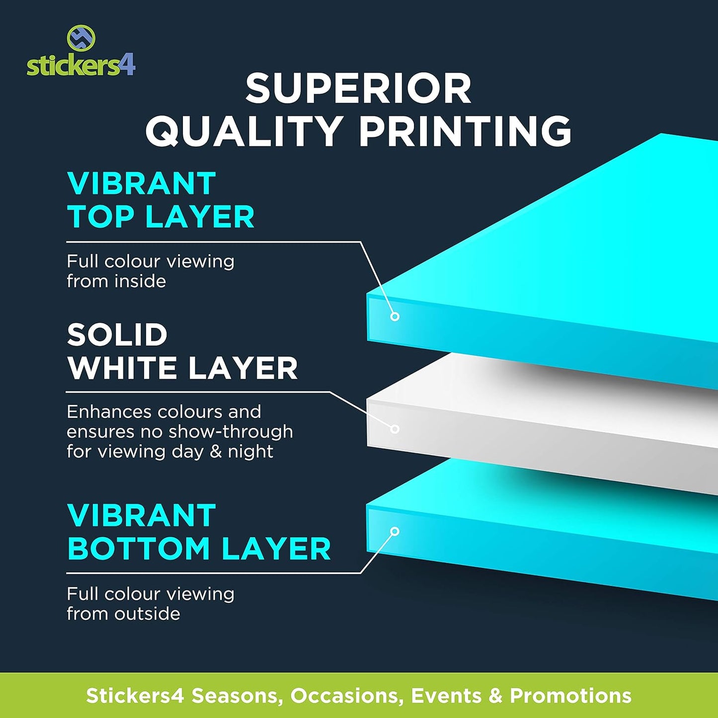 Halloween Window Clings for Glass Windows - 16" x 16" Moon Window Decal - Witch Clings Silhouette - Halloween Decorations