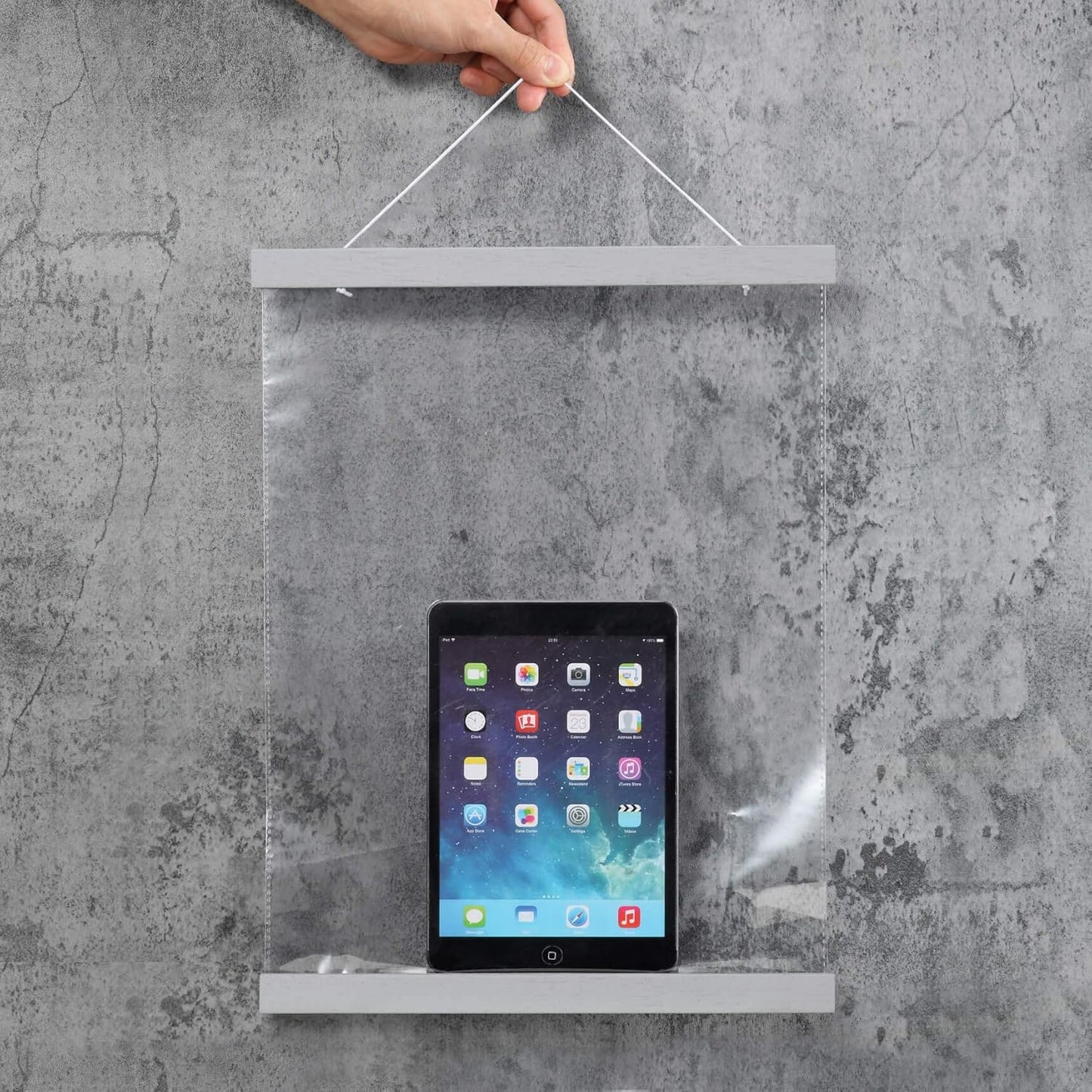 FALAMON Magnetic Poster Hanger Frame, 18x24 18x12 18x28 Solid Wood Magnetic Frame for Posters, Prints, Photos, Pictures, Maps, Scrolls, and Canvas Artwork (Grey, 18")