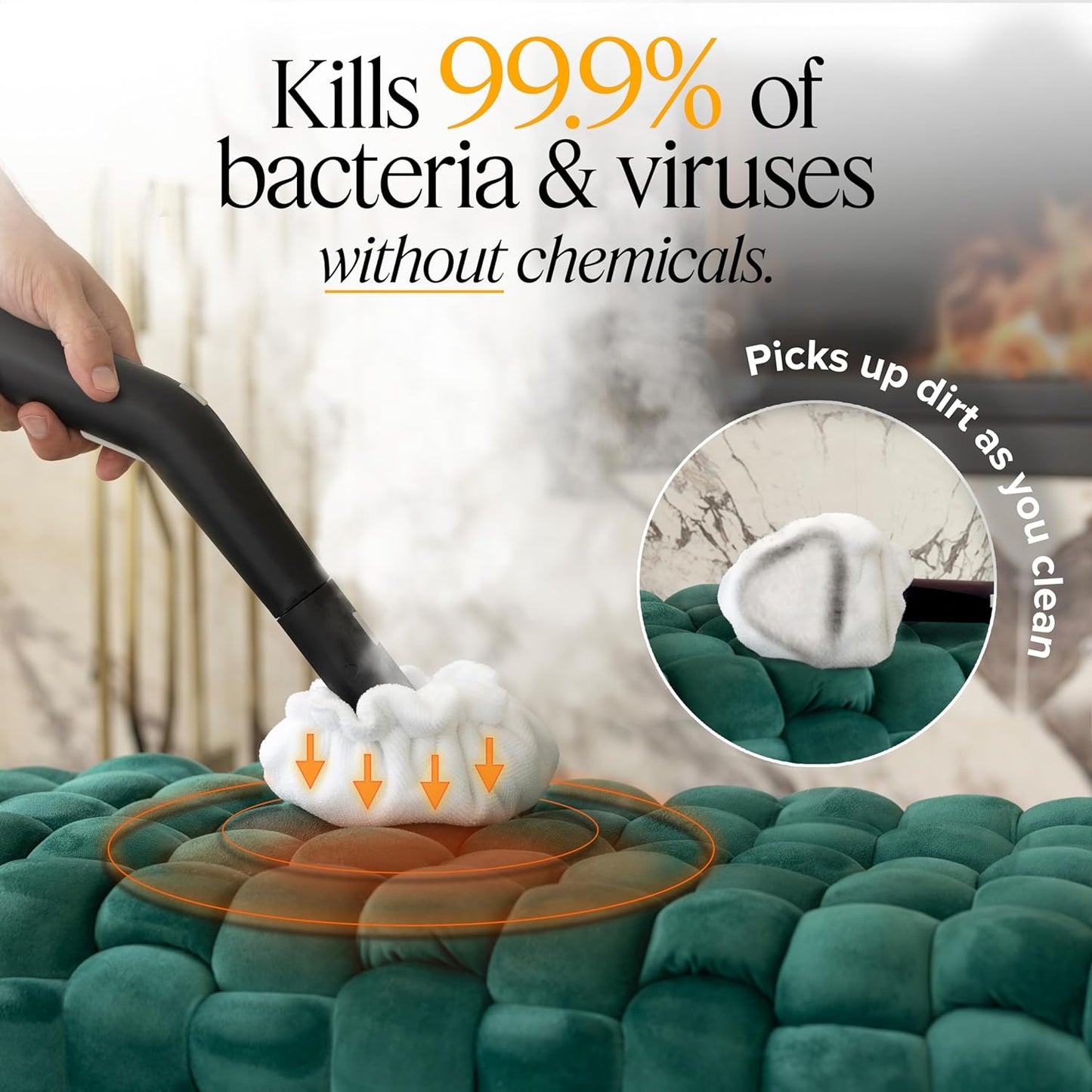 Dupray Neat Steam Cleaner with 18-Piece Kit – (Neat with the Awesome Bag) Powerful, chemical-free cleaning for floors, cars, tiles, grout, and more. *Kills 99.9% of Bacteria and Viruses