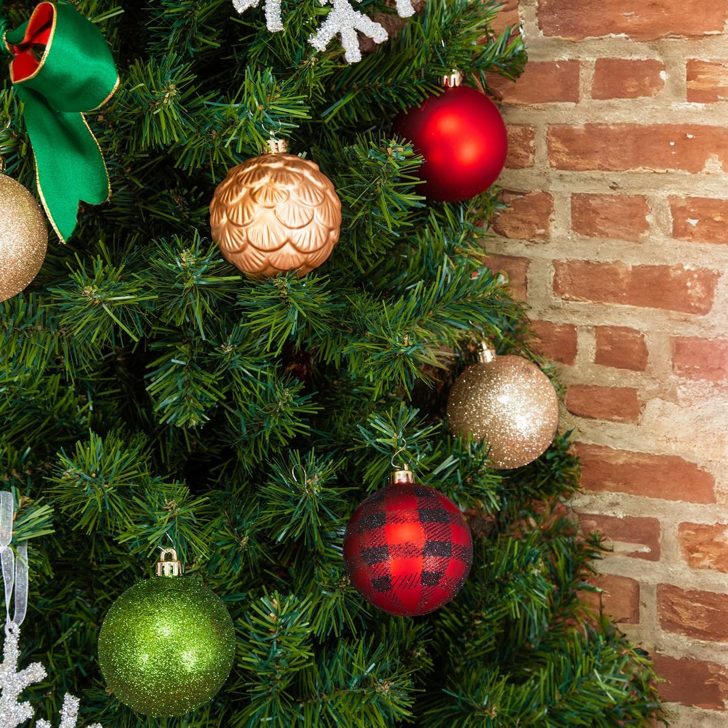 Every Day is Christmas Ornaments, Shatterproof Christmas Tree Ornament Set, Christmas Balls Decoration 35 Count (2.75"/70mm, Garden Country Woodland)