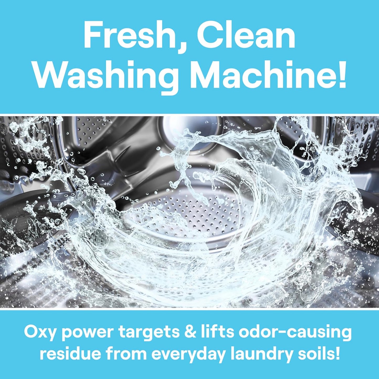 Seventh Generation Washing Machine Cleaner 6 Count Free & Clear Targets Odor-Causing Residue Powered by Oxy Power 4.2 oz
