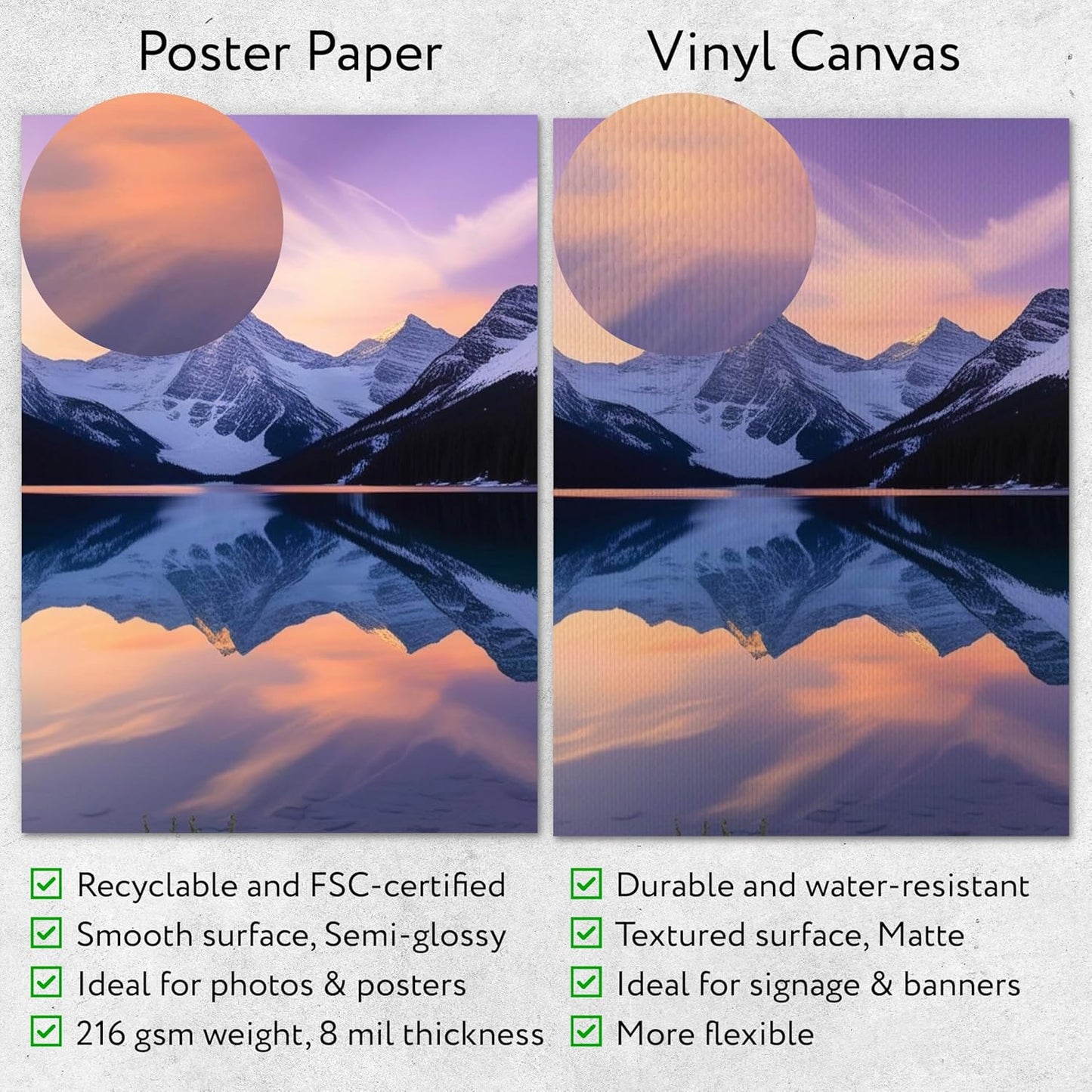 Custom Poster Print, 40x20, Upload Any Photos/Images, Personalized Photo Prints, DIY Your Own Poster, Photo to Poster Printing